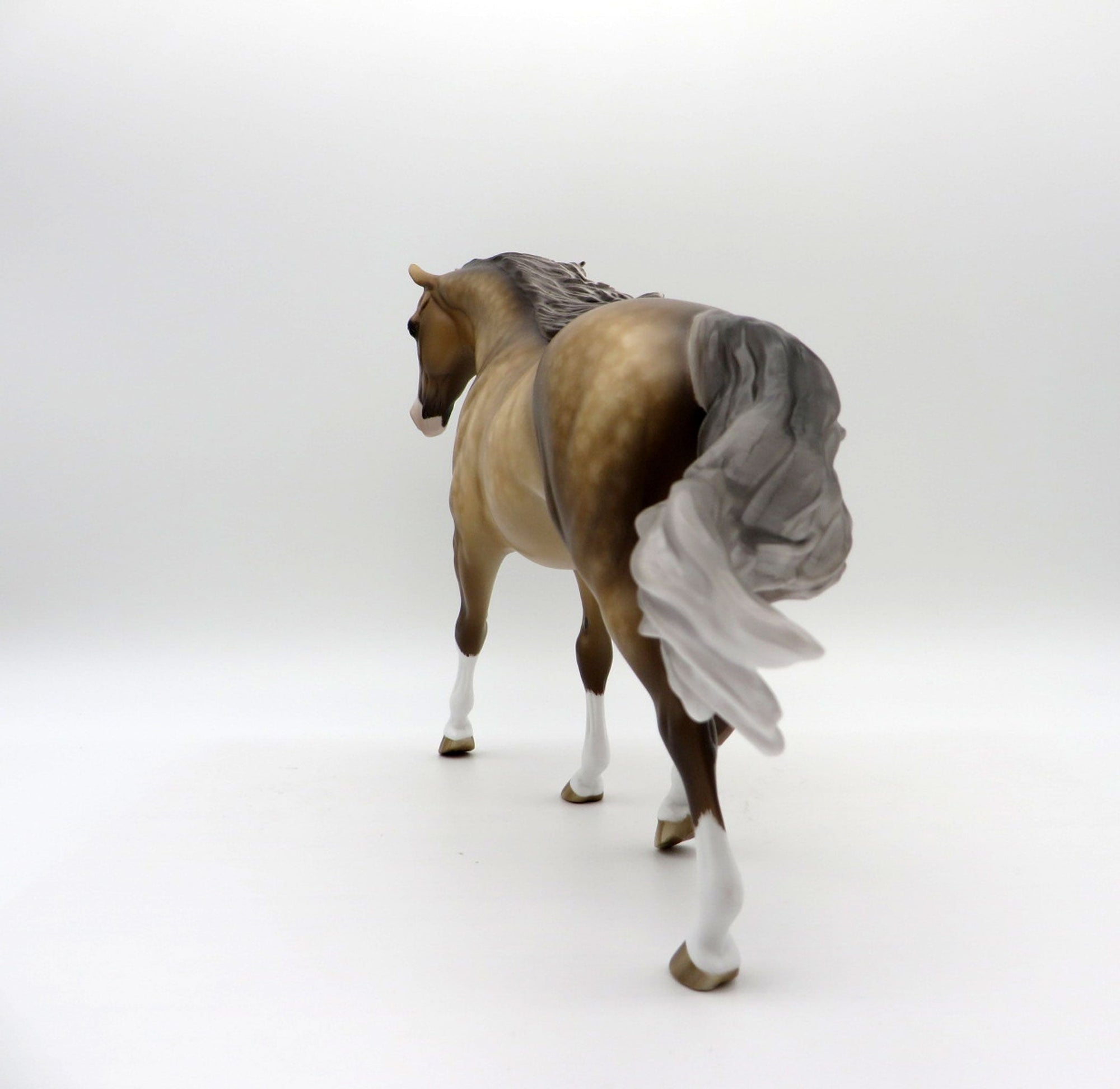 Surfs Beat-OOAK Dapple Palomino Pony Painted By Sheryl Leisure EQ 21