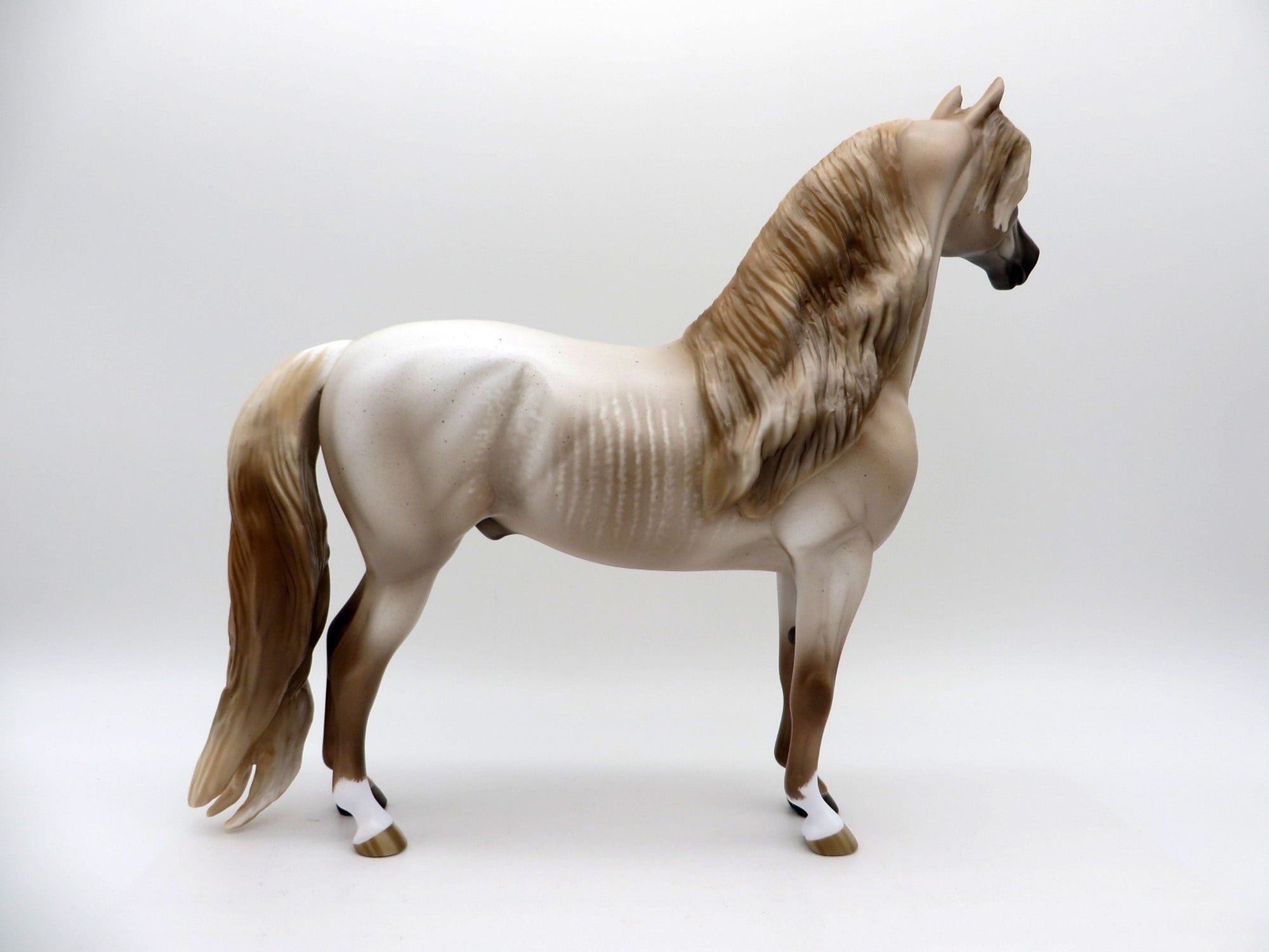 Surf Foam- Chestnut Roan Rabicano Morgan Painted by Sheryl Leisure 8/9/21