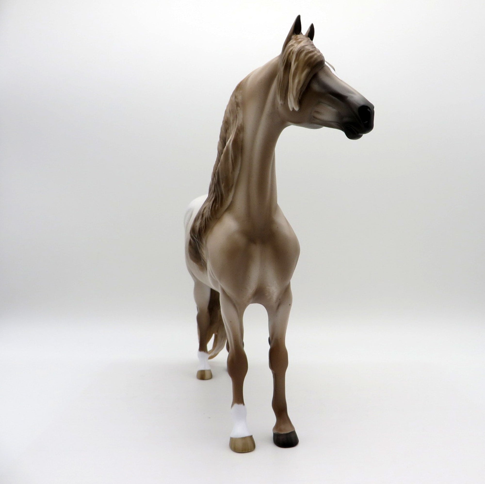 Surf Foam- Chestnut Roan Rabicano Morgan Painted by Sheryl Leisure 8/9/21
