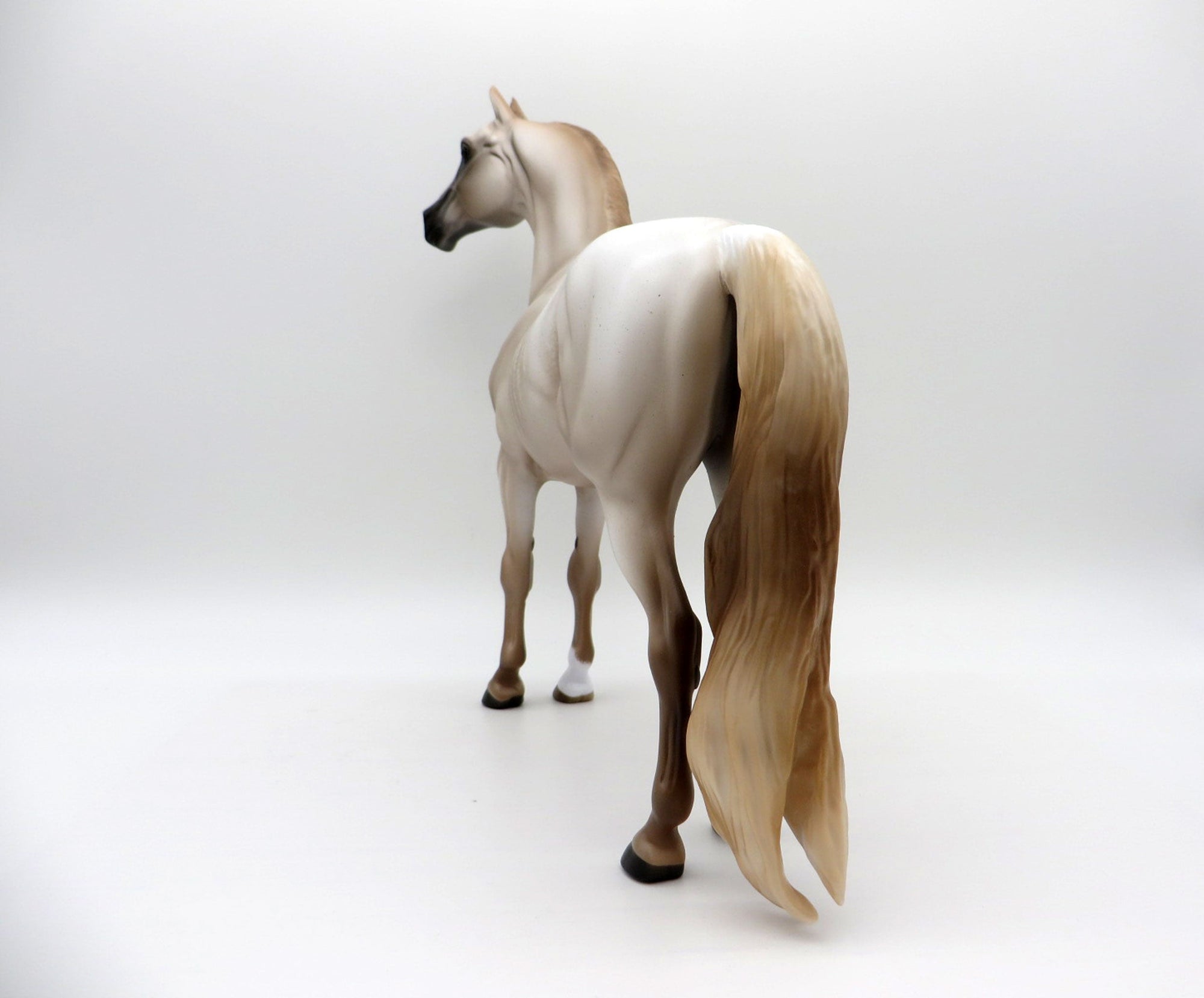 Surf Foam- Chestnut Roan Rabicano Morgan Painted by Sheryl Leisure 8/9/21