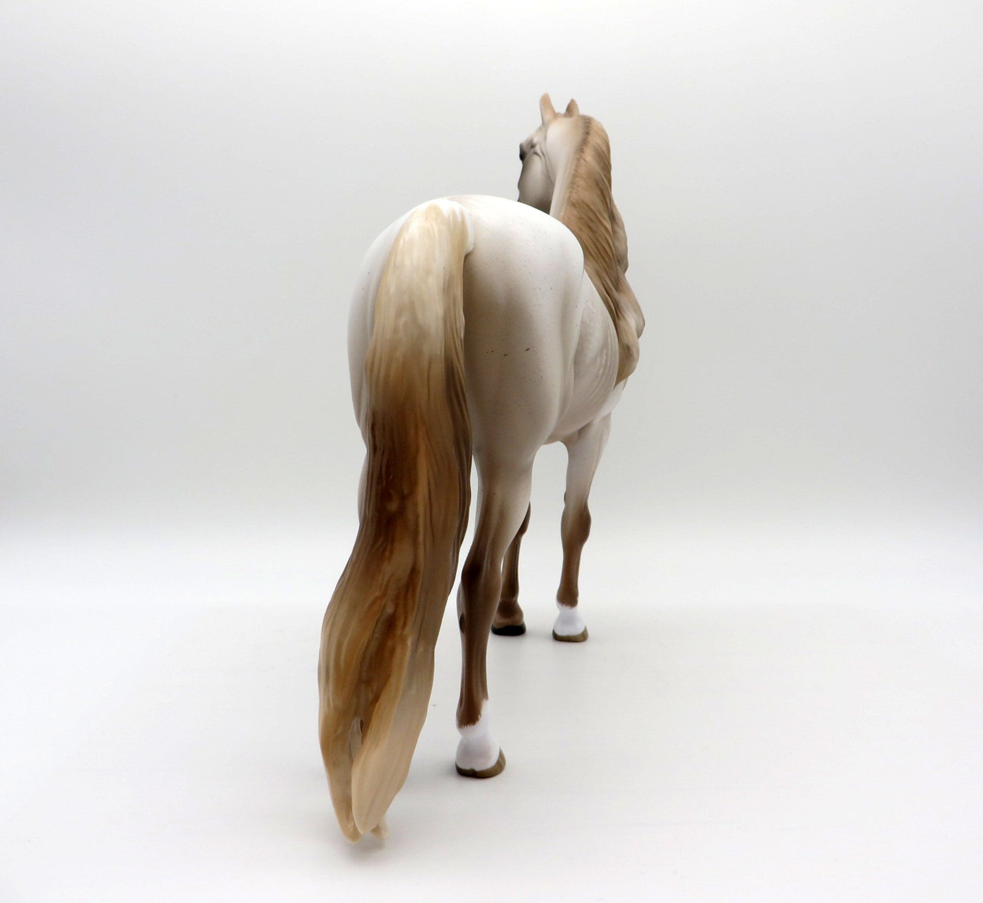 Surf Foam- Chestnut Roan Rabicano Morgan Painted by Sheryl Leisure 8/9/21