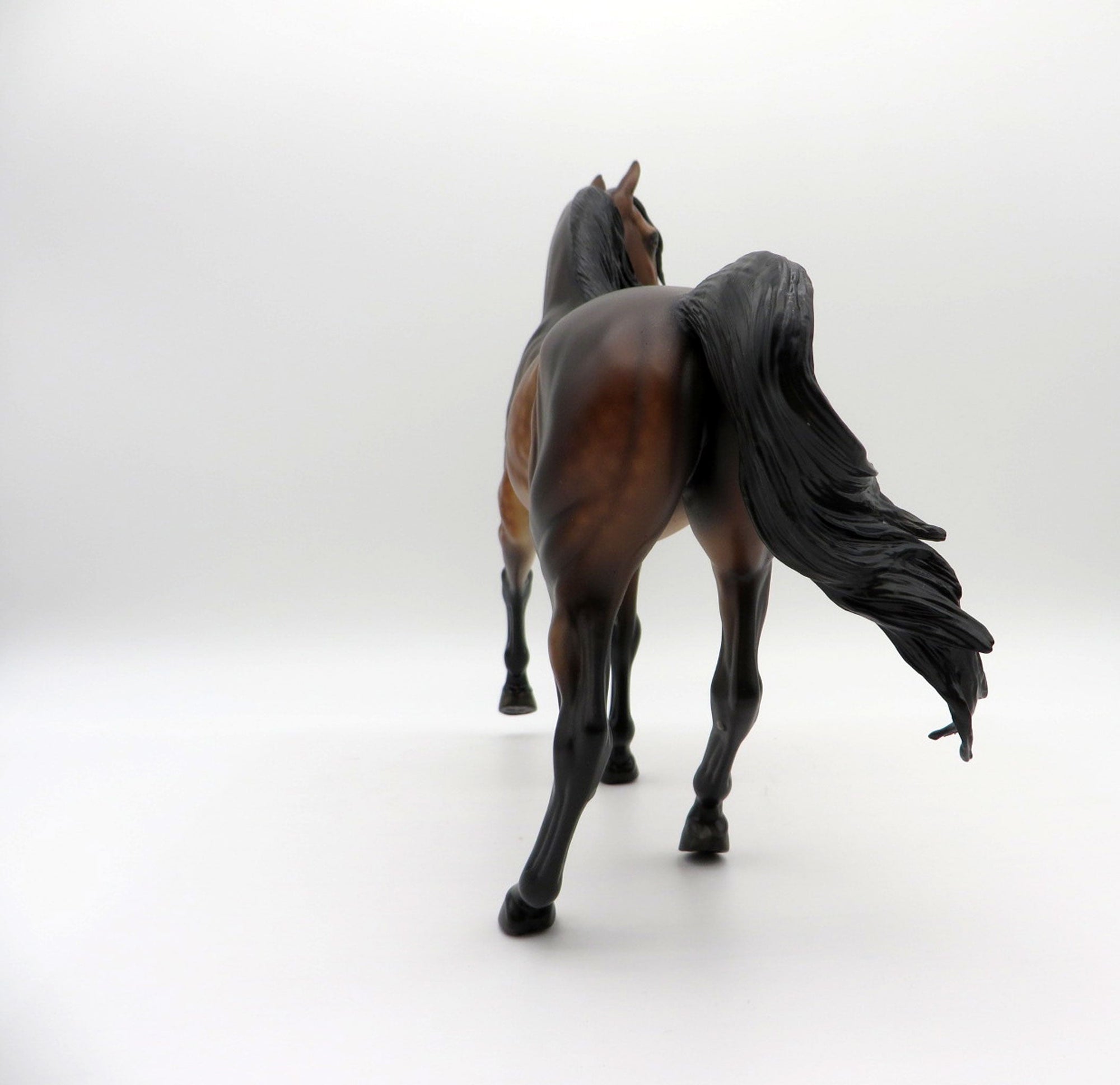 Surf Song-OOAK Dapple Bay Arabian Painted by Sheryl Leisure 8/9/21