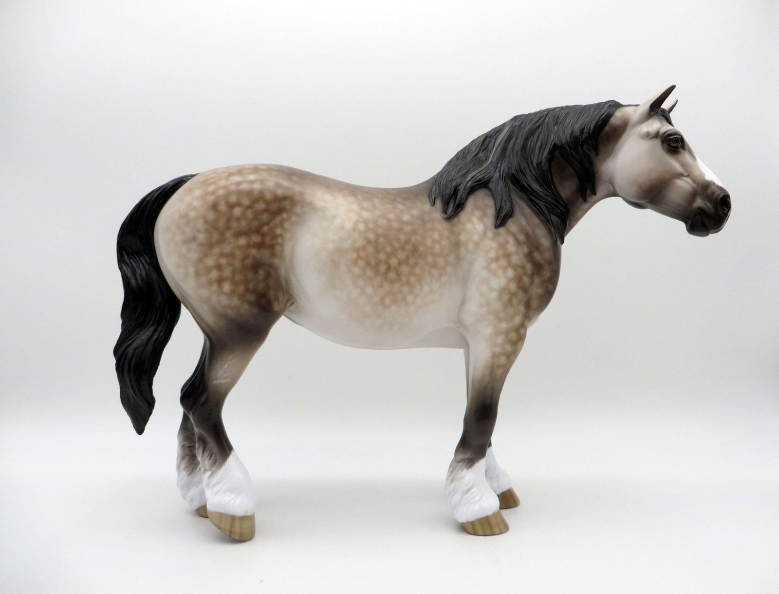 Sussudio- OOAK Dapple Grey Heavy Drafter Mare Painted By Sheryl Leisure 7/19/21
