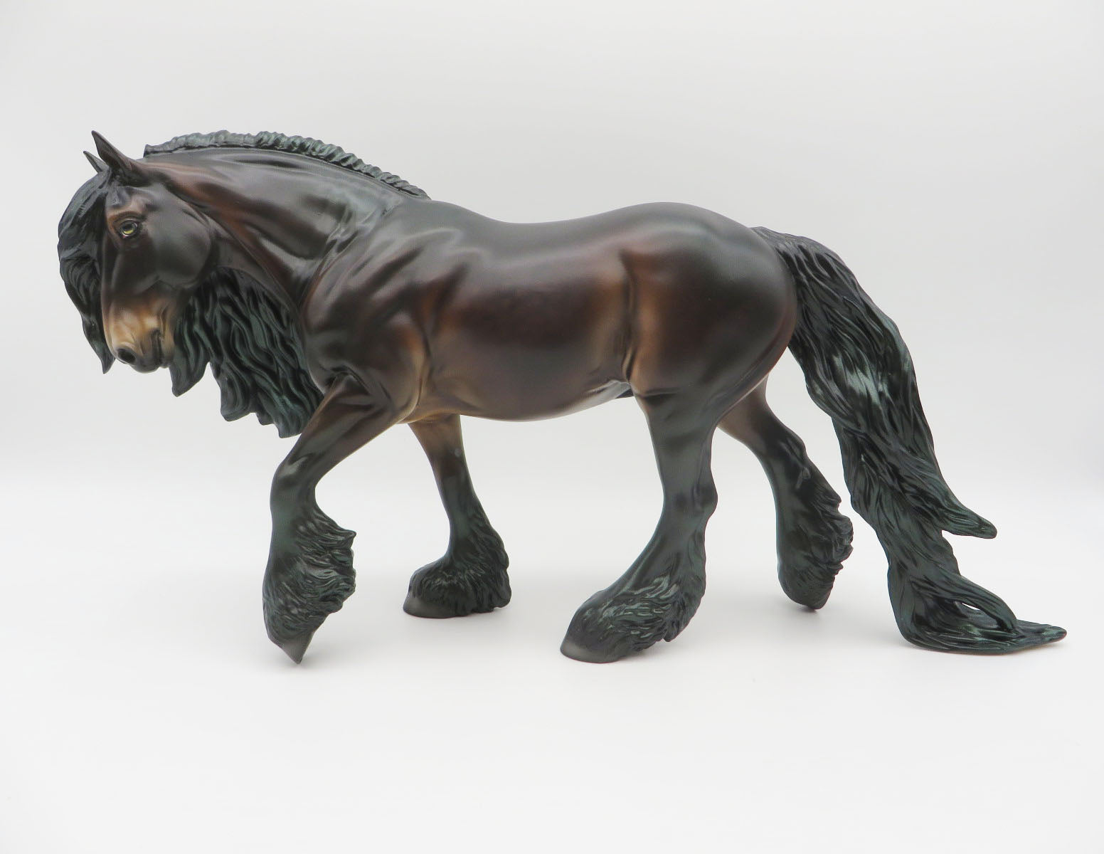 Swamp Thing - LE 30 - Dapple Seal Bay with Interference Green Irish Cobb by Jess Hamill MM22