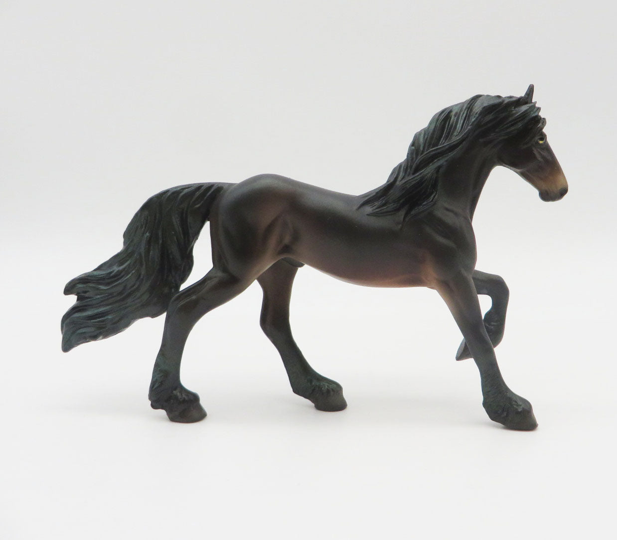 Mini Swamp Thing - LE 15 - Dapple Seal Bay with Interference Green Friesian Chip by Jess Hamill MM22