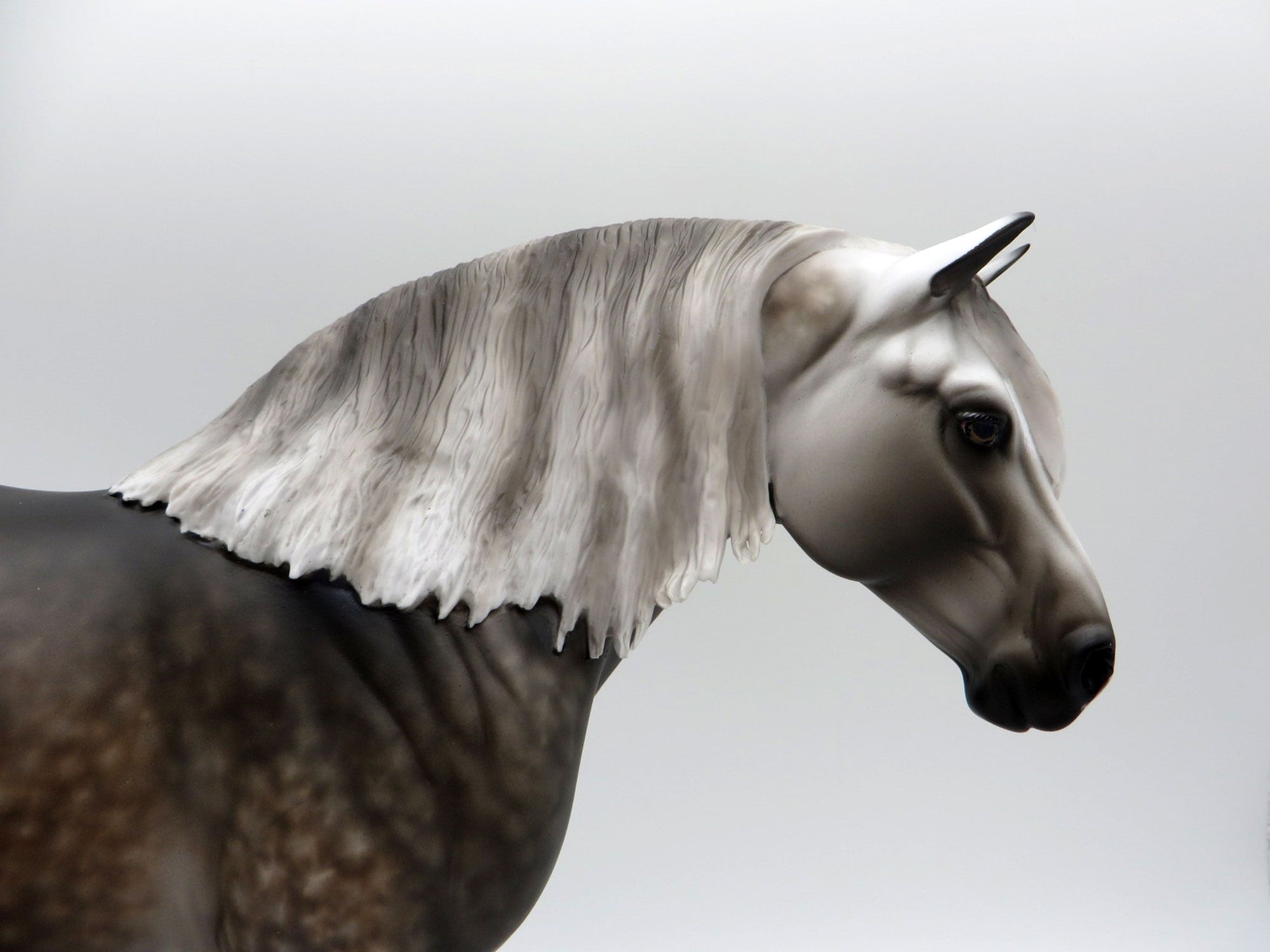 Sweet Treat-OOAK Dapple Grey Heavy Draft Mare Painted By Sheryl Leisure 6/14/21