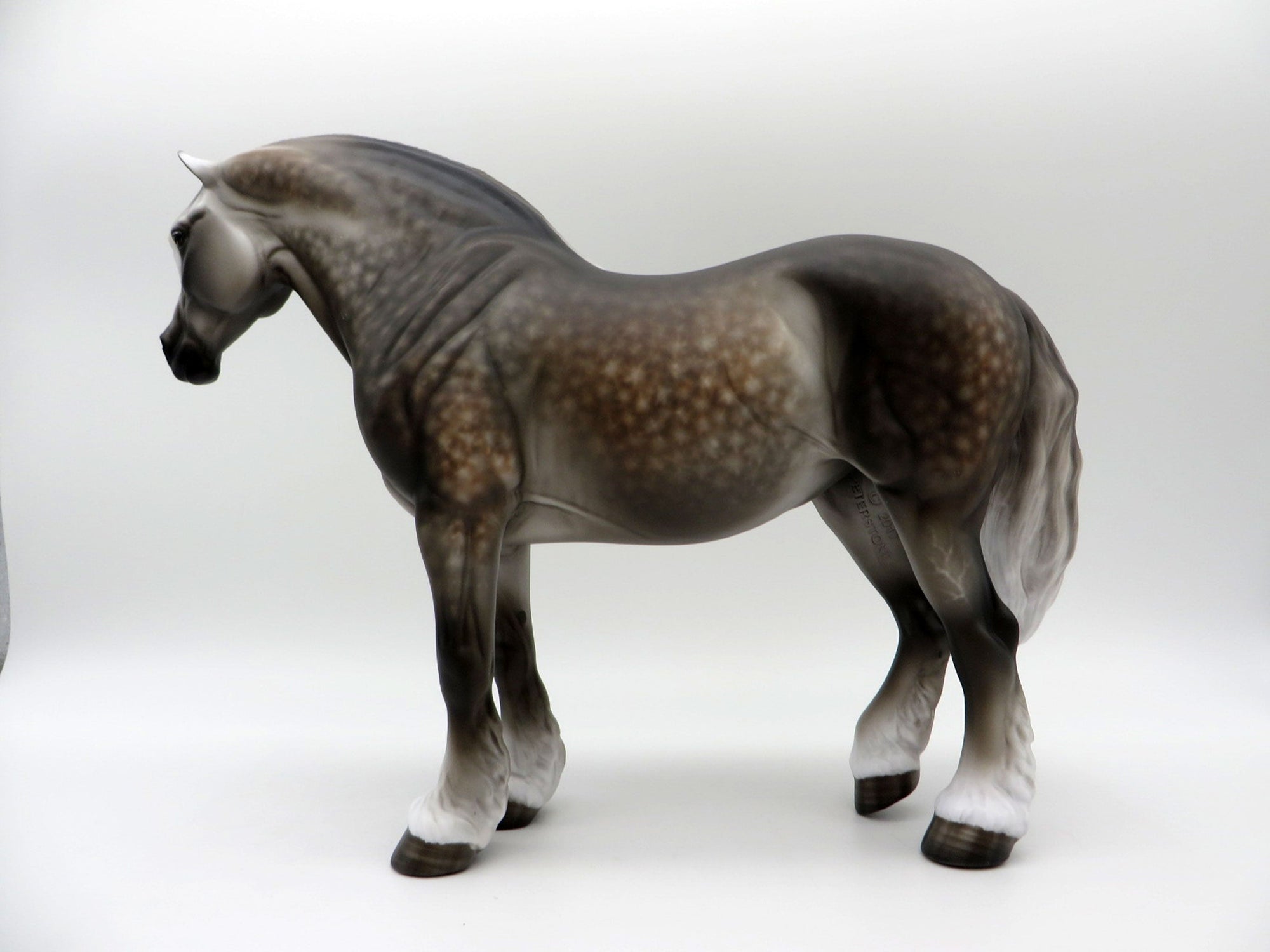 Sweet Treat-OOAK Dapple Grey Heavy Draft Mare Painted By Sheryl Leisure 6/14/21
