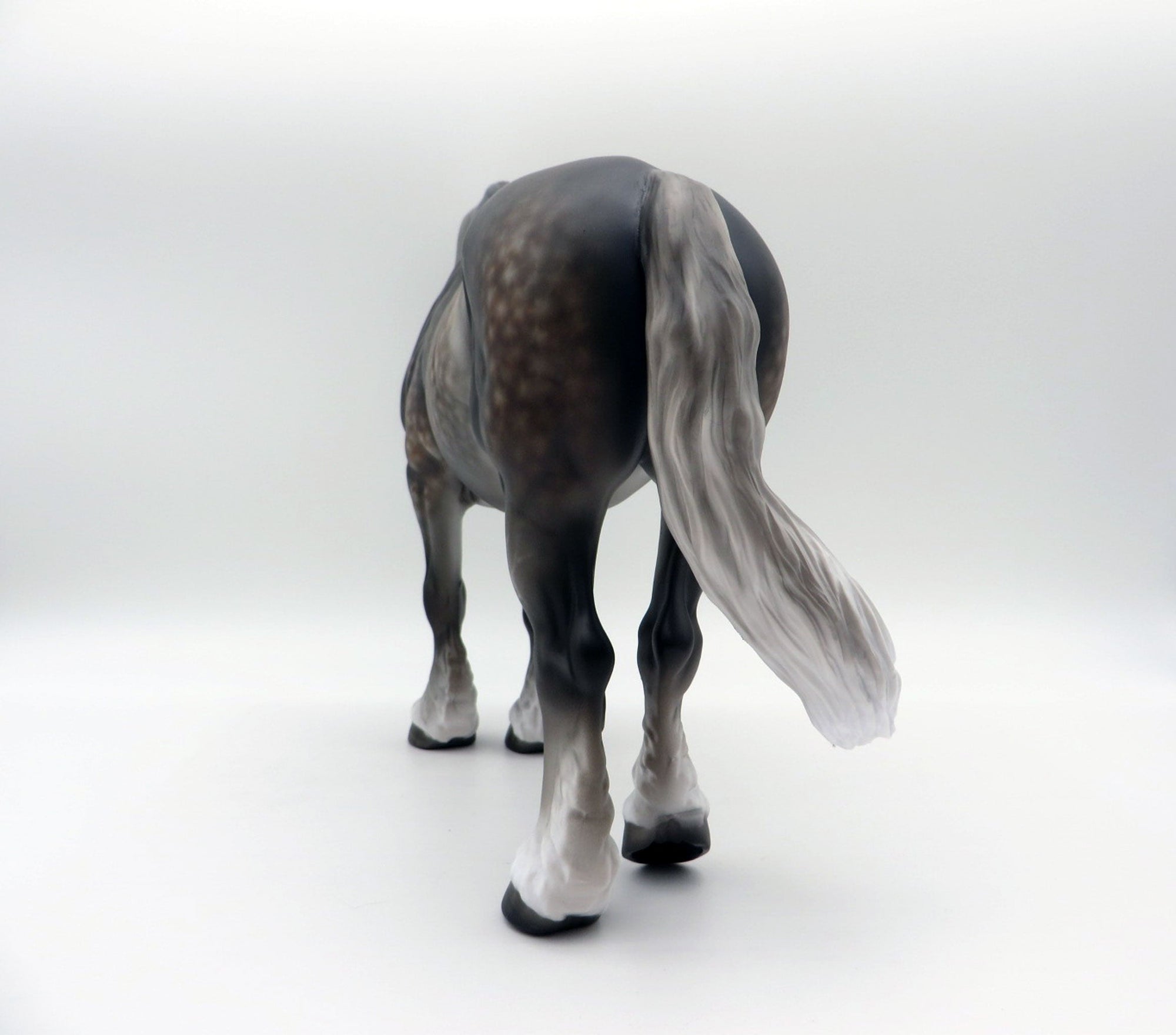 Sweet Treat-OOAK Dapple Grey Heavy Draft Mare Painted By Sheryl Leisure 6/14/21