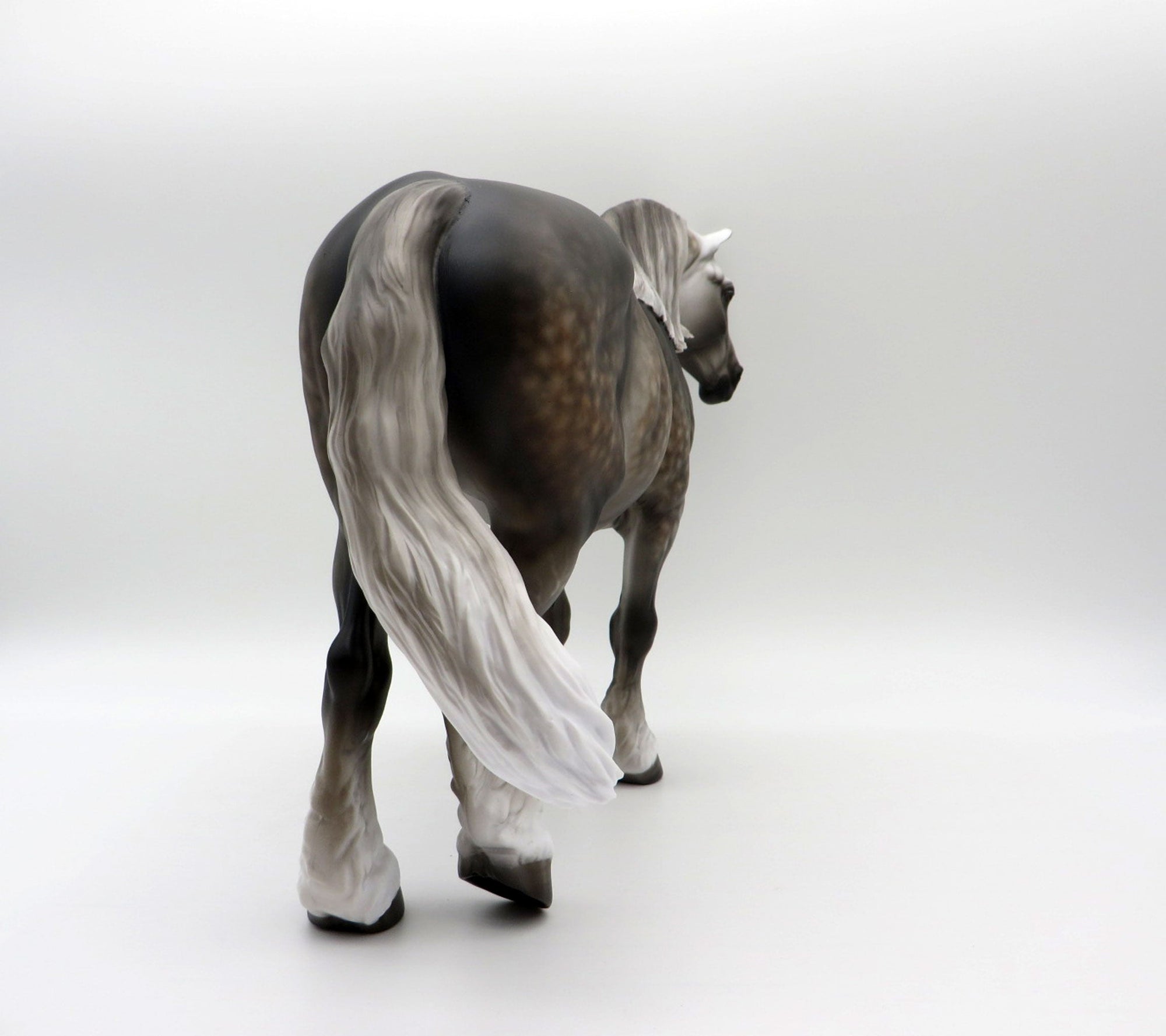 Sweet Treat-OOAK Dapple Grey Heavy Draft Mare Painted By Sheryl Leisure 6/14/21
