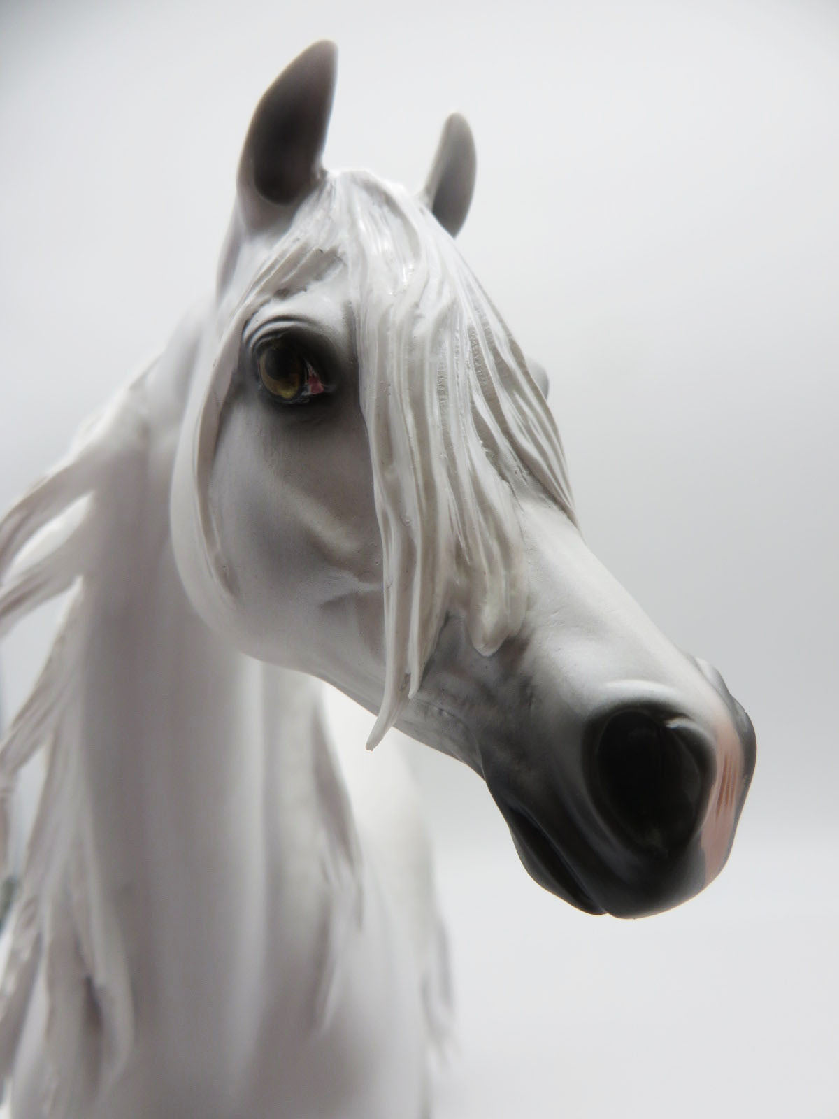 The Gray Lady Ghost - OOAK - BEST OFFER - Dapple Grey Arabian By Carrie Keller - MM22