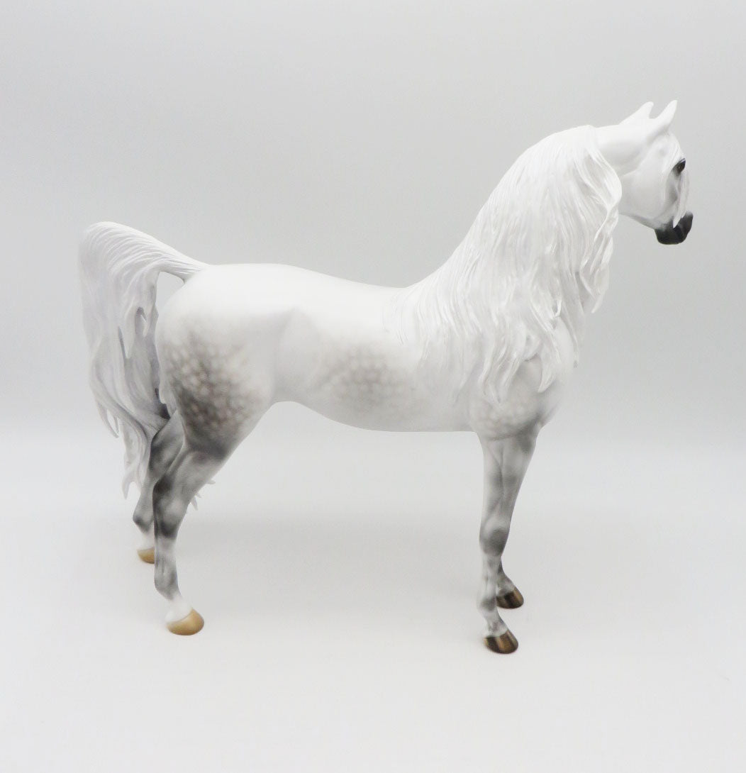 The Gray Lady Ghost - OOAK - BEST OFFER - Dapple Grey Arabian By Carrie Keller - MM22
