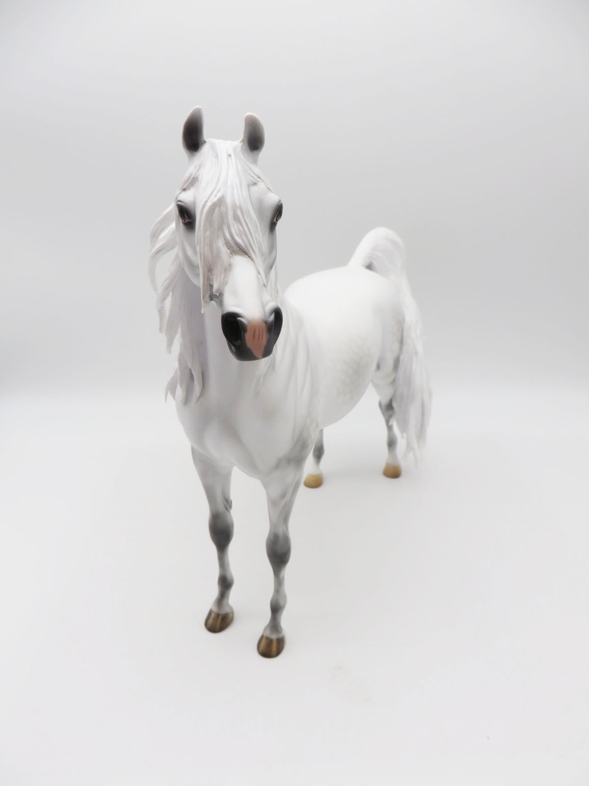 The Gray Lady Ghost - OOAK - BEST OFFER - Dapple Grey Arabian By Carrie Keller - MM22