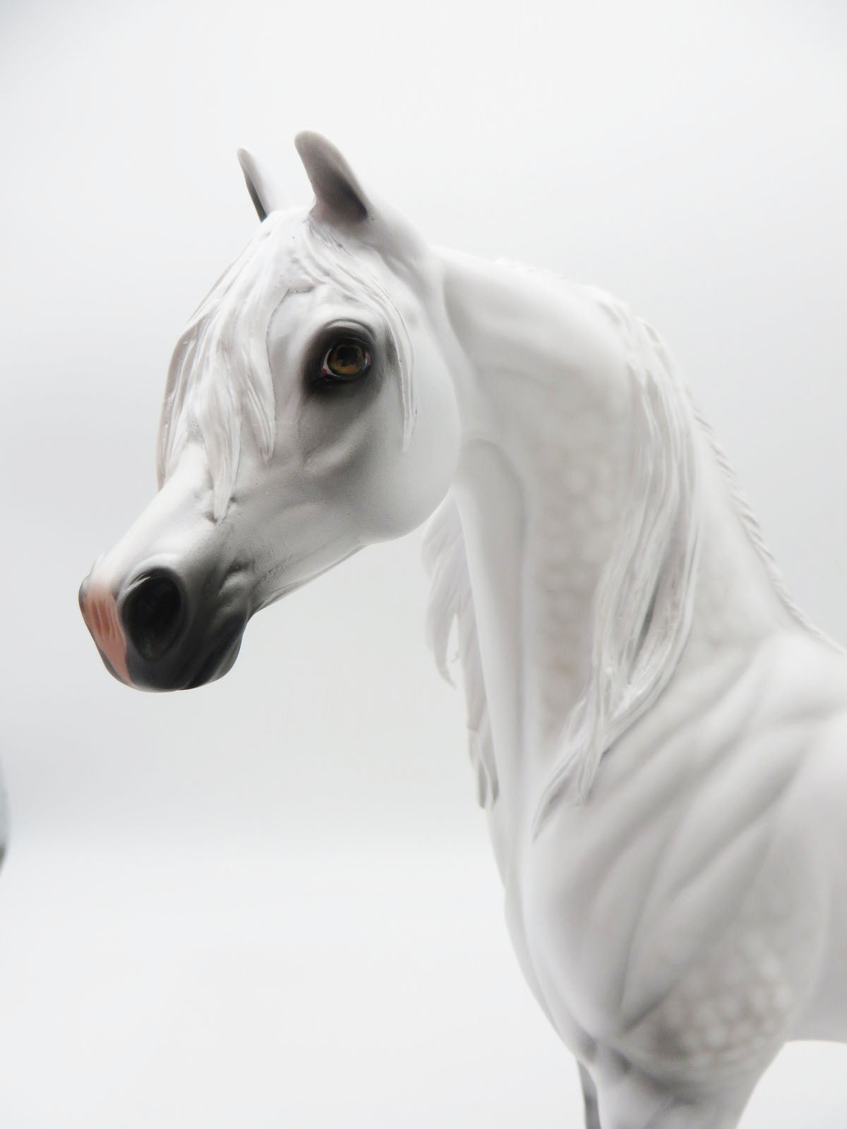 The Gray Lady Ghost - OOAK - BEST OFFER - Dapple Grey Arabian By Carrie Keller - MM22