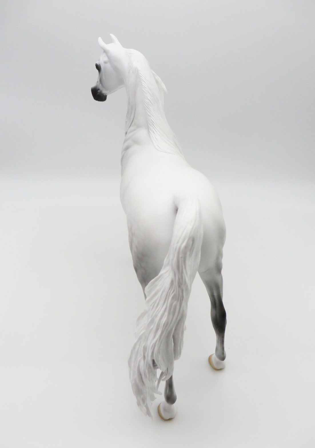 The Gray Lady Ghost - OOAK - BEST OFFER - Dapple Grey Arabian By Carrie Keller - MM22