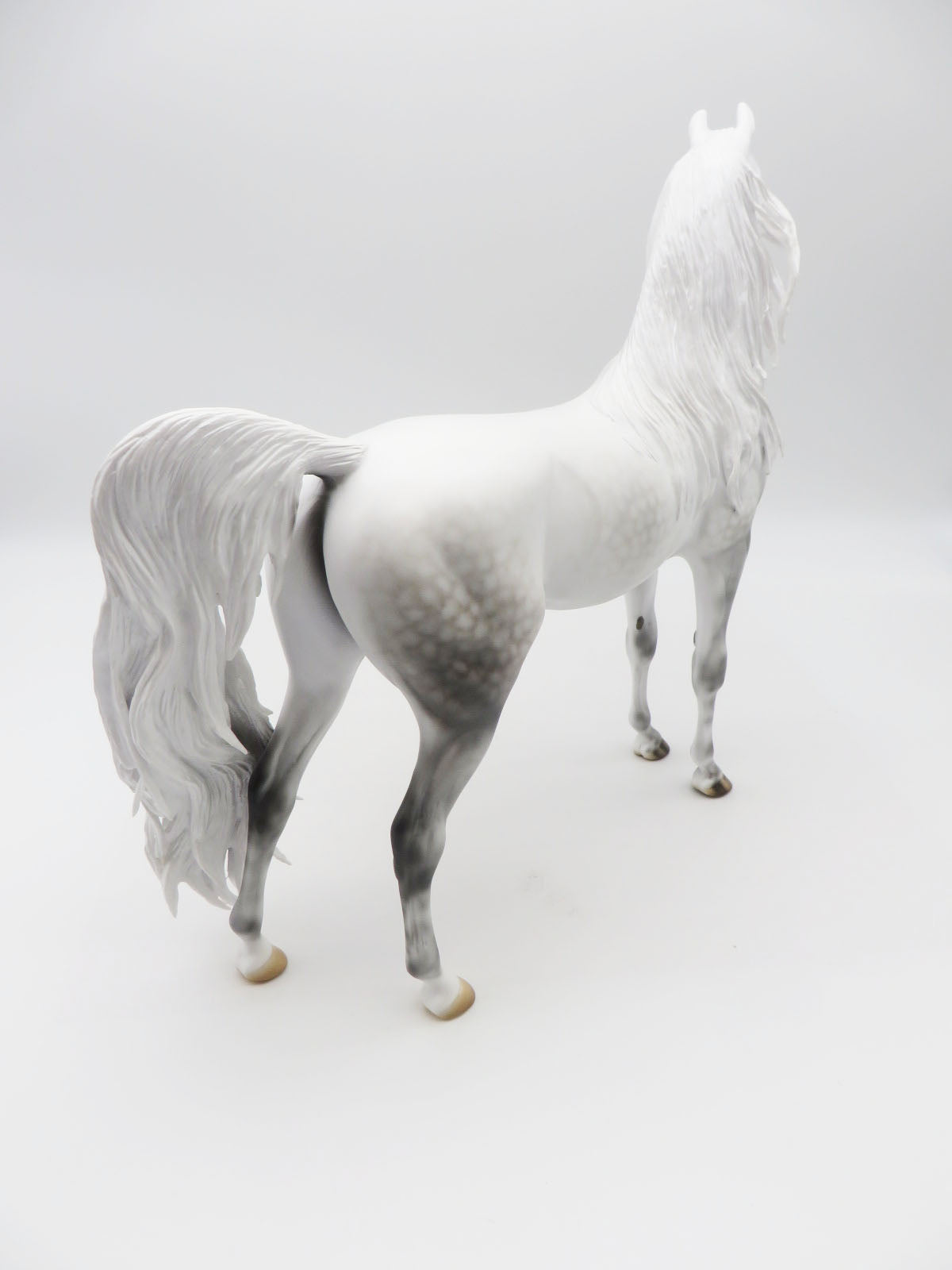 The Gray Lady Ghost - OOAK - BEST OFFER - Dapple Grey Arabian By Carrie Keller - MM22