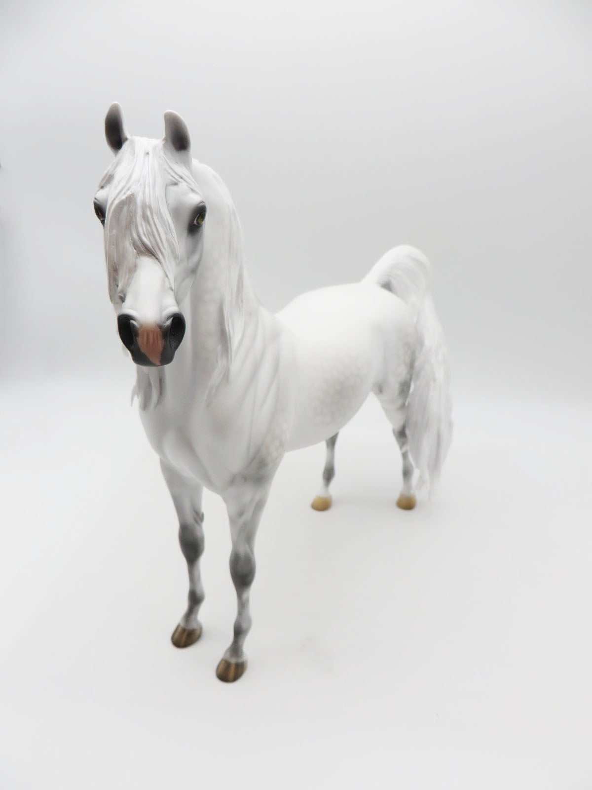 The Gray Lady Ghost - OOAK - BEST OFFER - Dapple Grey Arabian By Carrie Keller - MM22