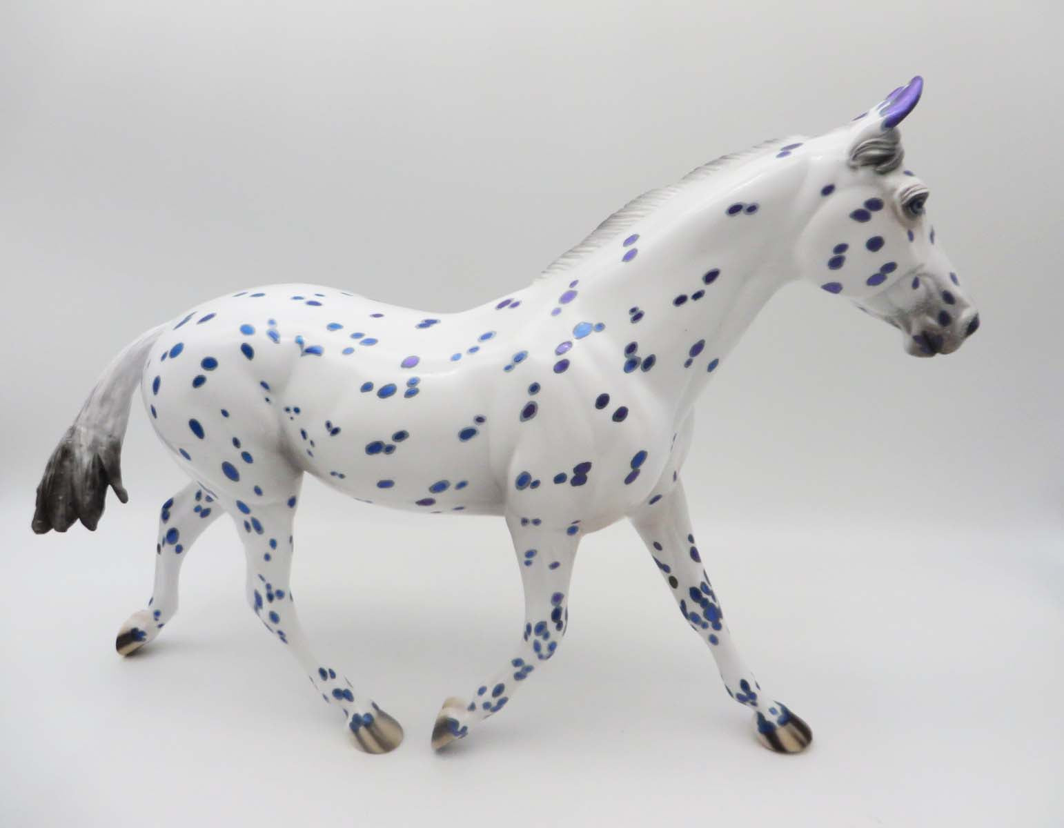 The World Is Purple - OOAK - Decorator Leopard Appy Palouse By Ellen Robbins - SHCF23