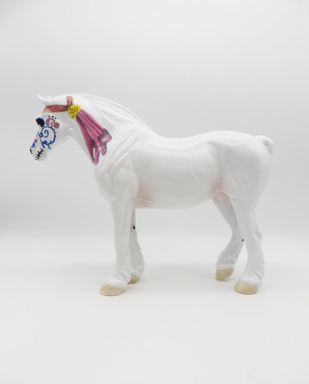 TREASURED MEMORY - OOAK Sugar Skull Heavy Draft Horse By Dawn Quick LHS 22