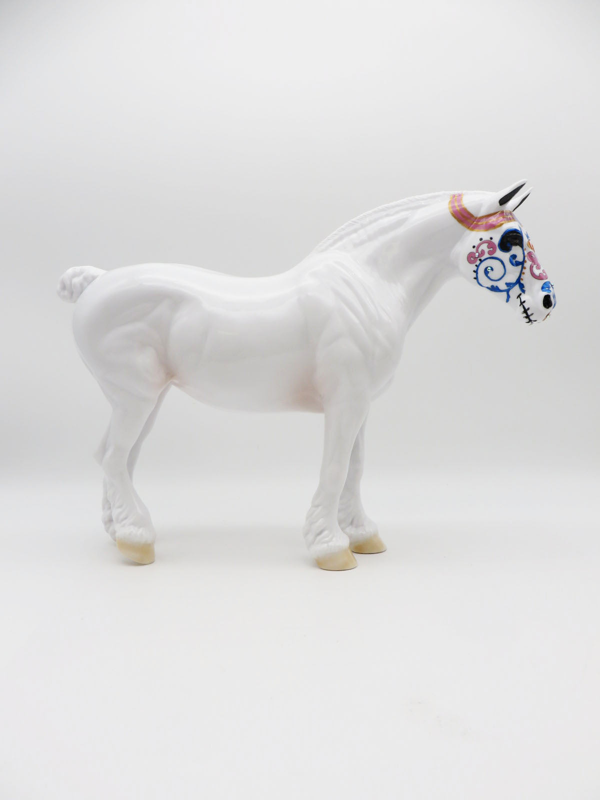TREASURED MEMORY - OOAK Sugar Skull Heavy Draft Horse By Dawn Quick LHS 22
