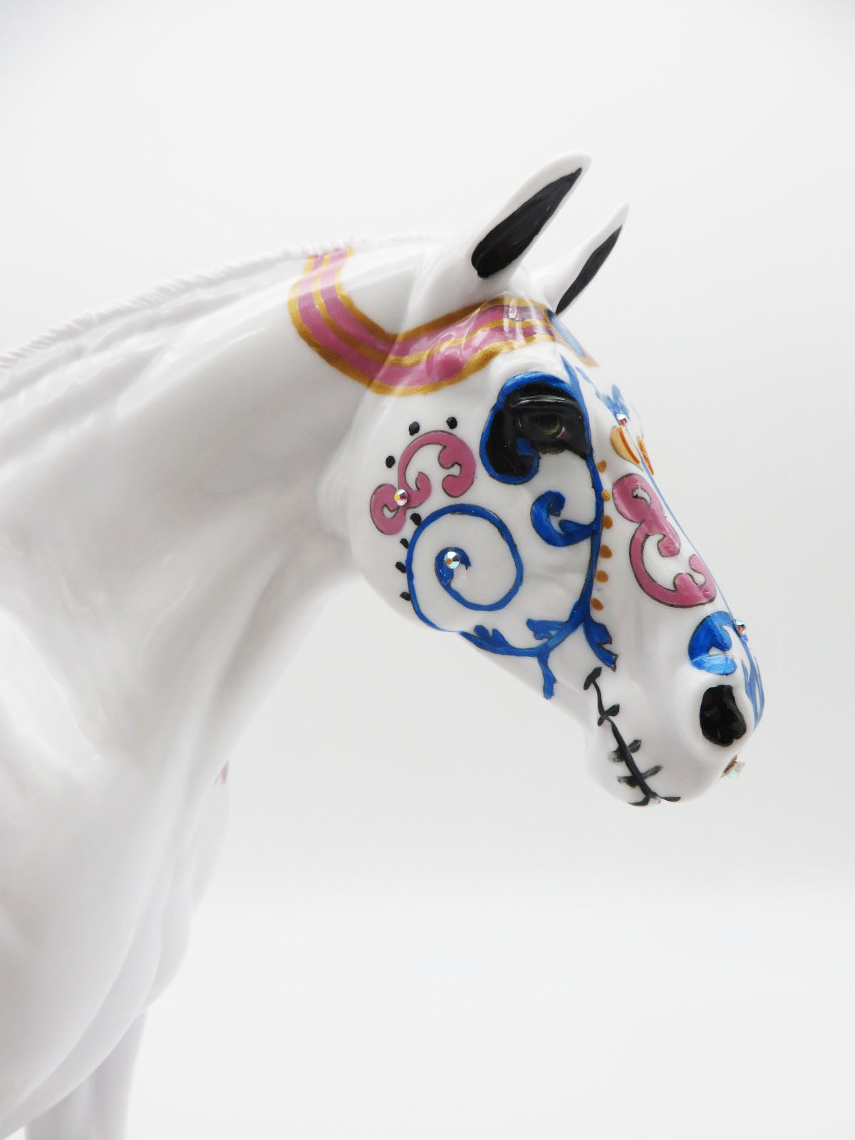 TREASURED MEMORY - OOAK Sugar Skull Heavy Draft Horse By Dawn Quick LHS 22