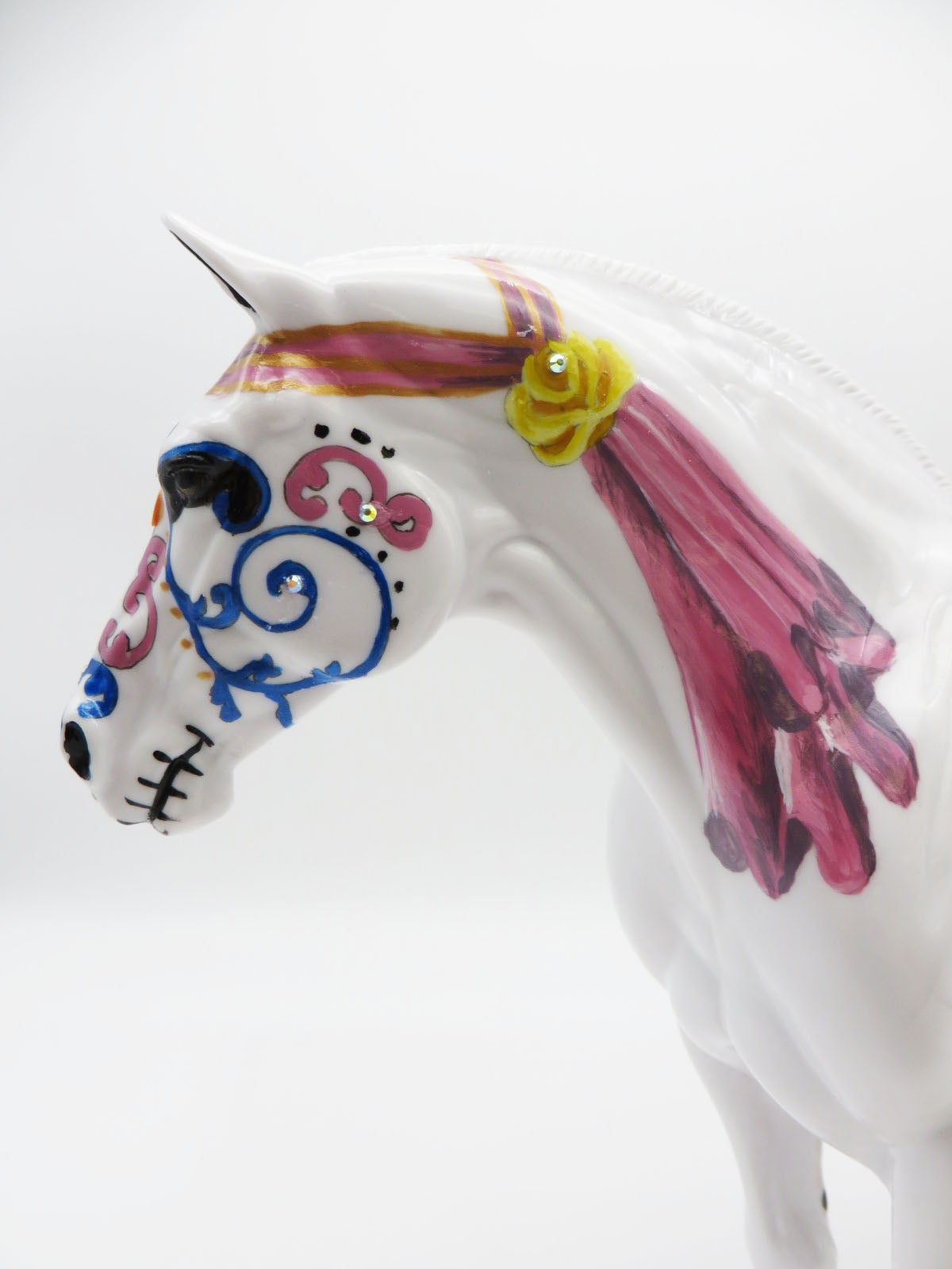 TREASURED MEMORY - OOAK Sugar Skull Heavy Draft Horse By Dawn Quick LHS 22