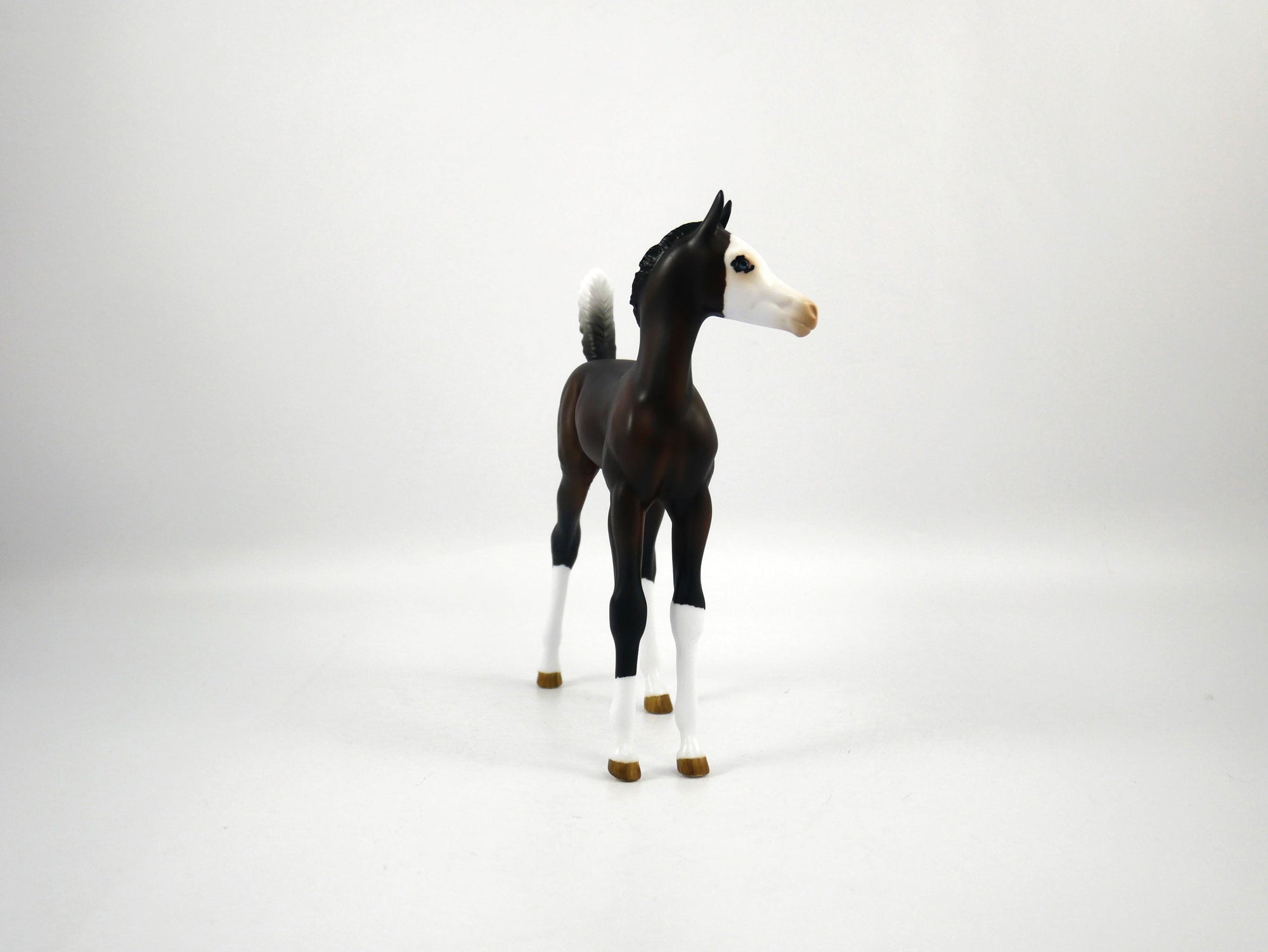 Tackle-OOAK Bay Paint Arabian Foal Painted by Audrey Dixon SB21