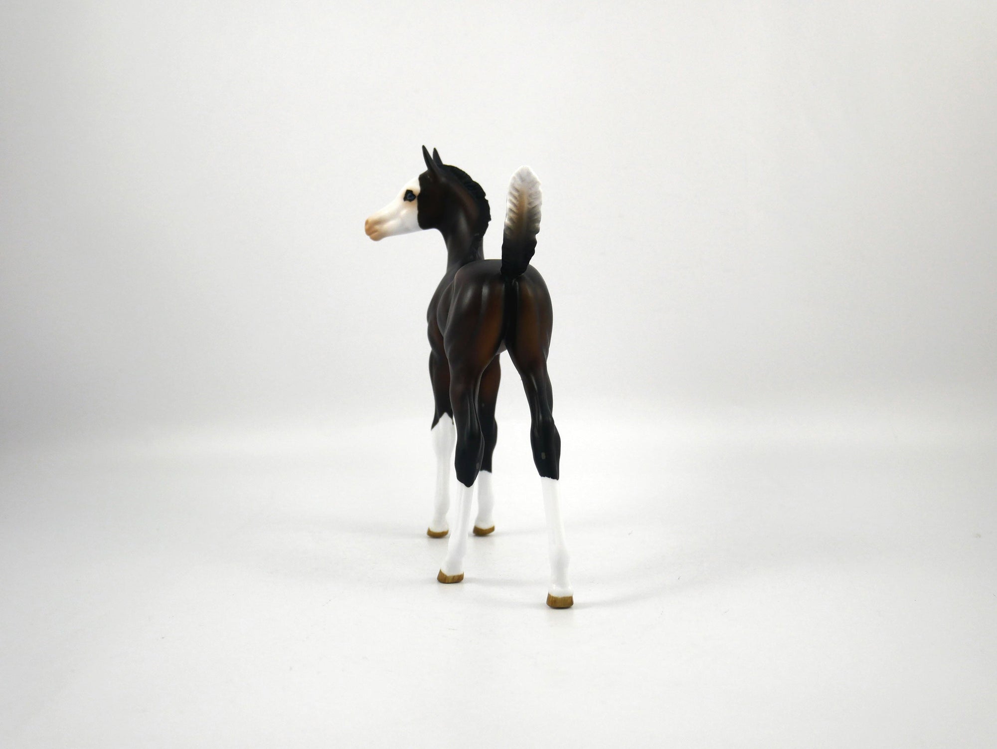 Tackle-OOAK Bay Paint Arabian Foal Painted by Audrey Dixon SB21