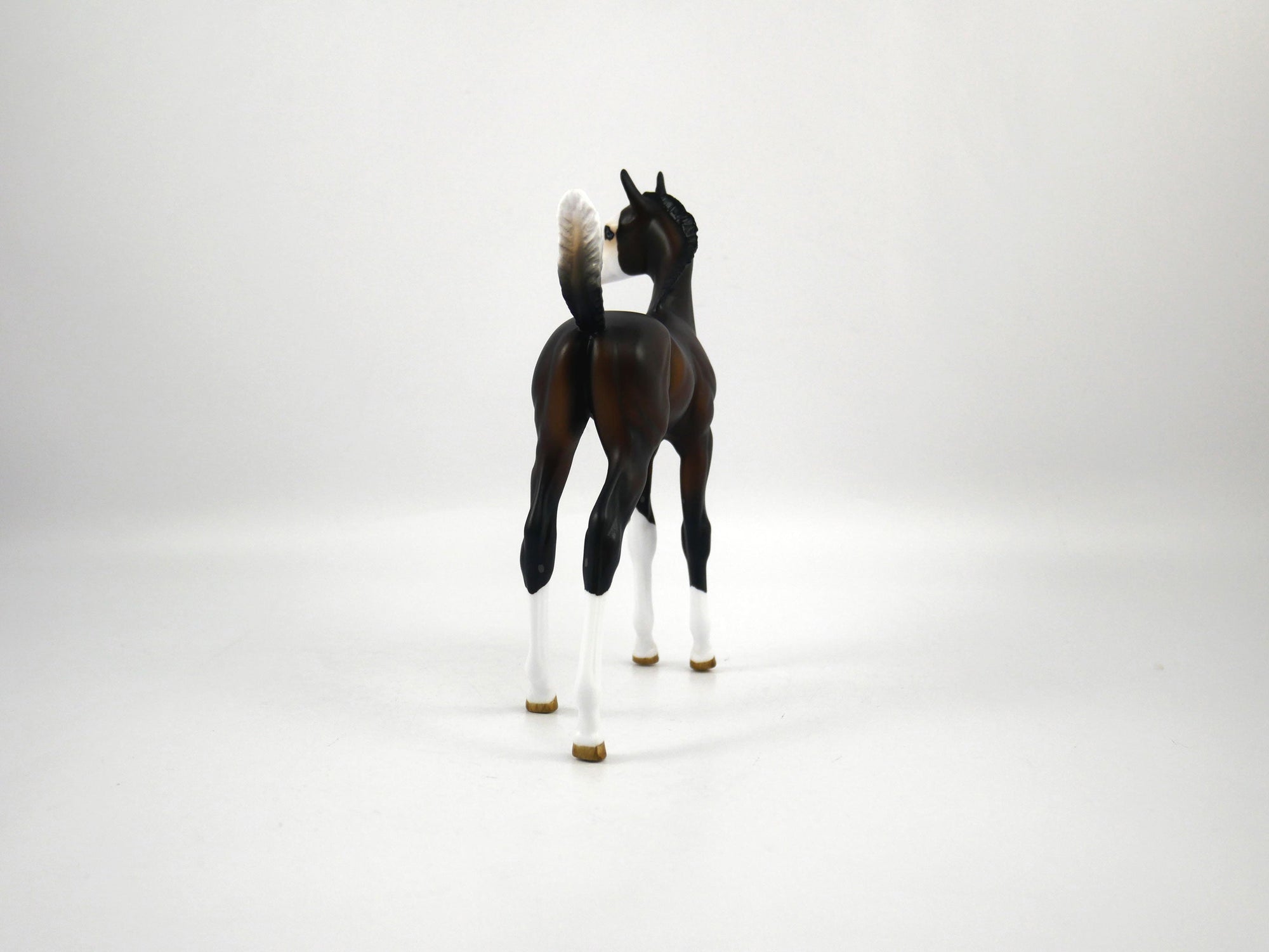 Tackle-OOAK Bay Paint Arabian Foal Painted by Audrey Dixon SB21