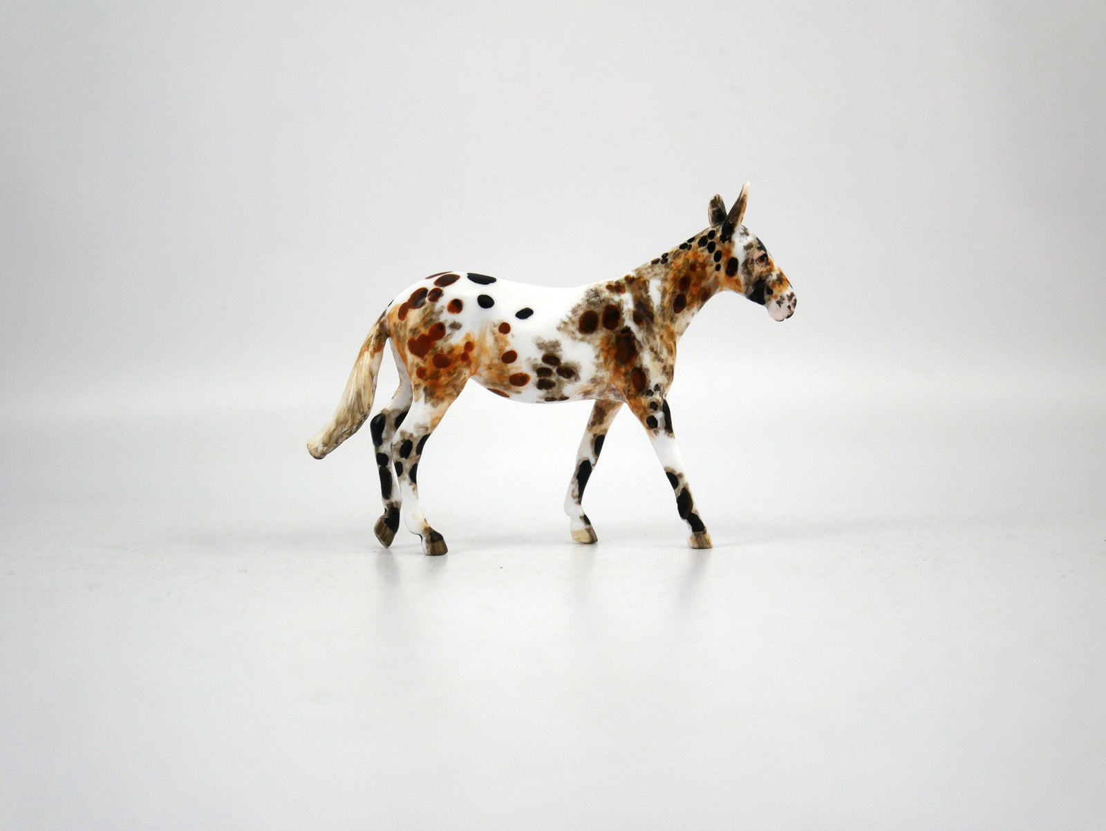 Tado-OOAK-Loud Appaloosa Mule Painted By Andrea 12/30/20