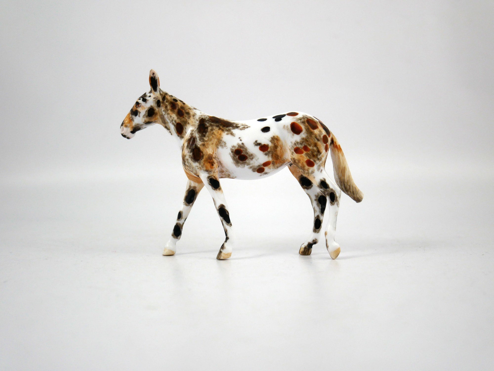 Tado-OOAK-Loud Appaloosa Mule Painted By Andrea 12/30/20