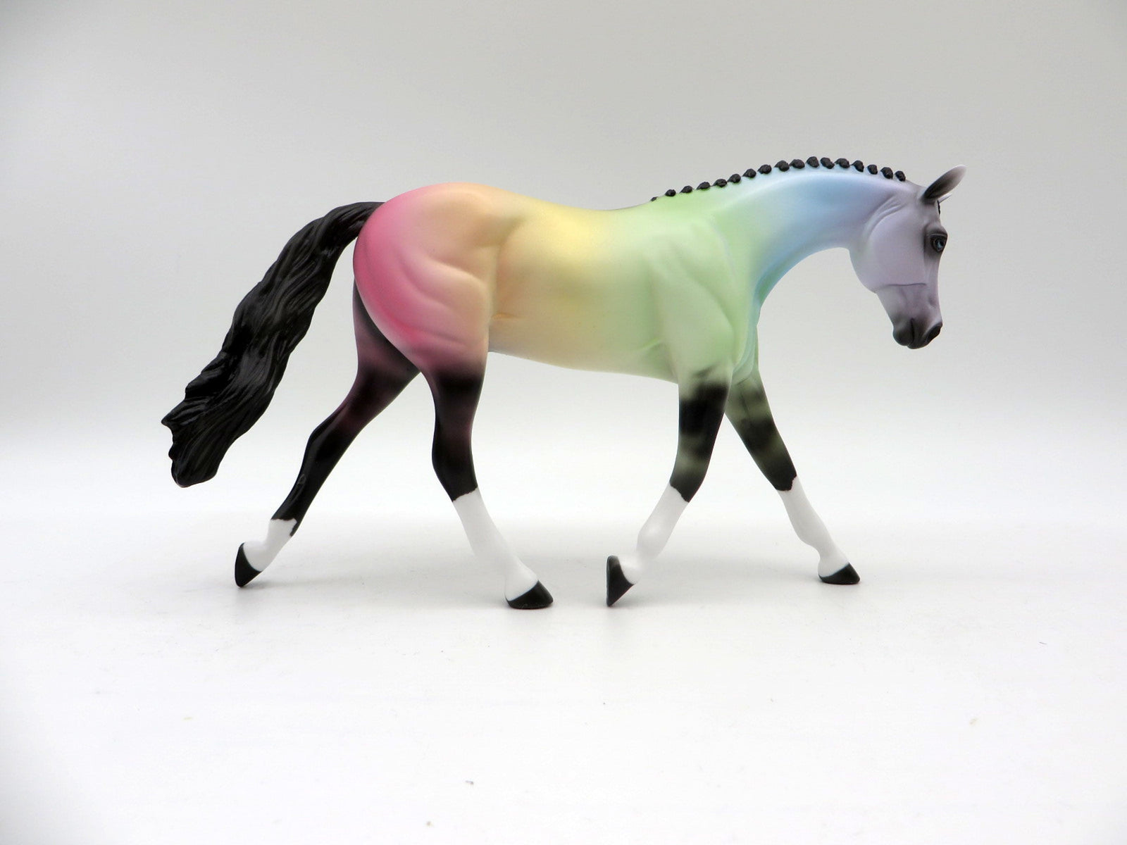 Taffy Pink-OOAK Deco Warmblood Pebbles  Painted By Ellen Robbins 5/28/21