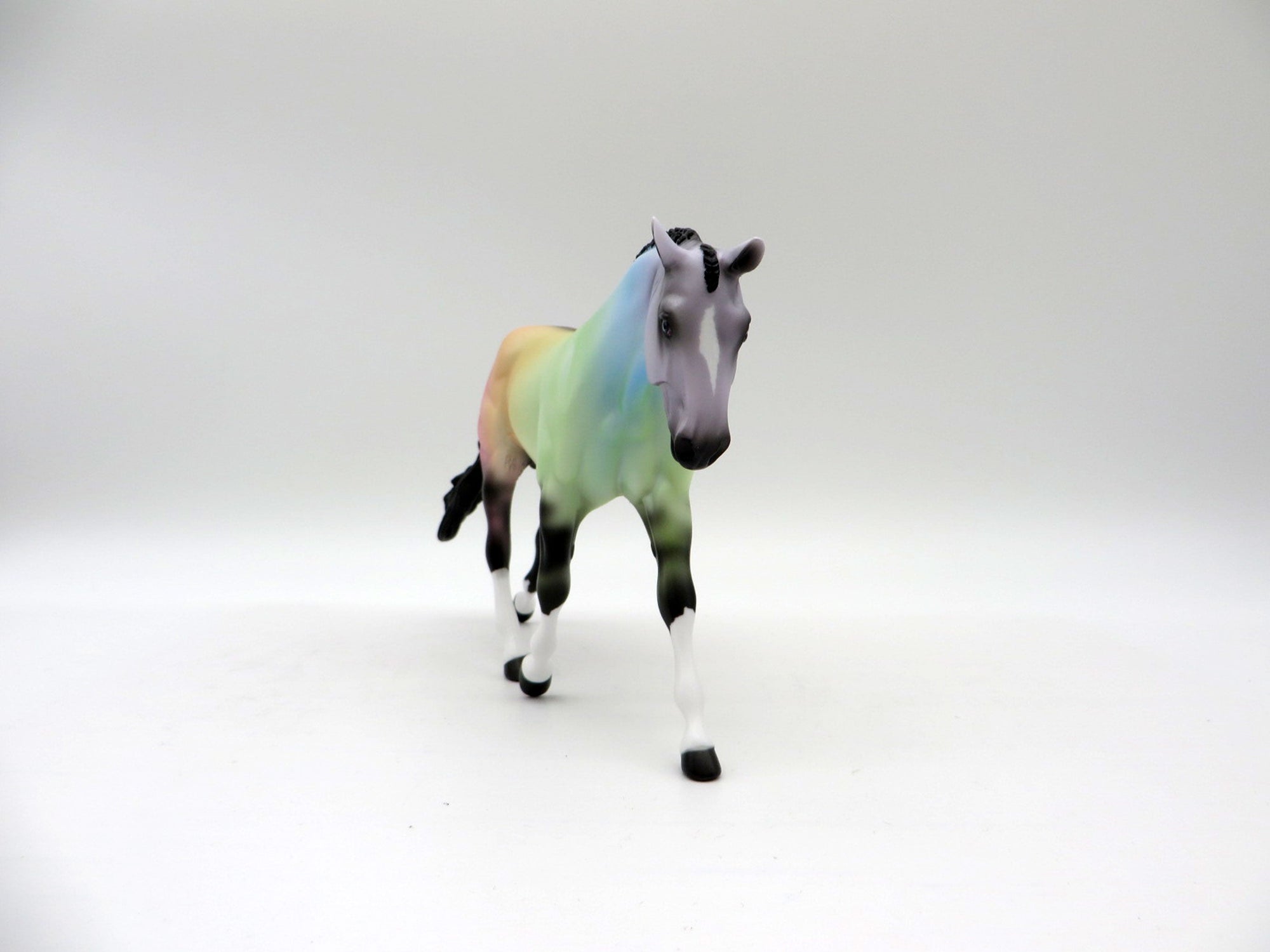 Taffy Pink-OOAK Deco Warmblood Pebbles  Painted By Ellen Robbins 5/28/21