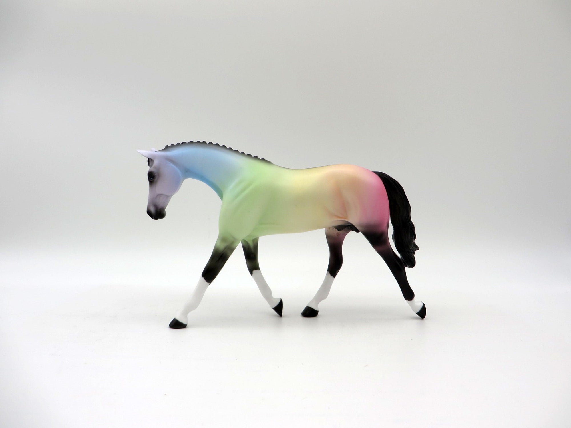 Taffy Pink-OOAK Deco Warmblood Pebbles  Painted By Ellen Robbins 5/28/21