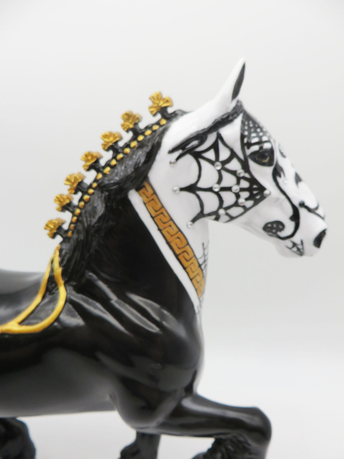 Tarantula-OOAK Sugar Skull Trotting Drafter Painted by Dawn Quick - MM22