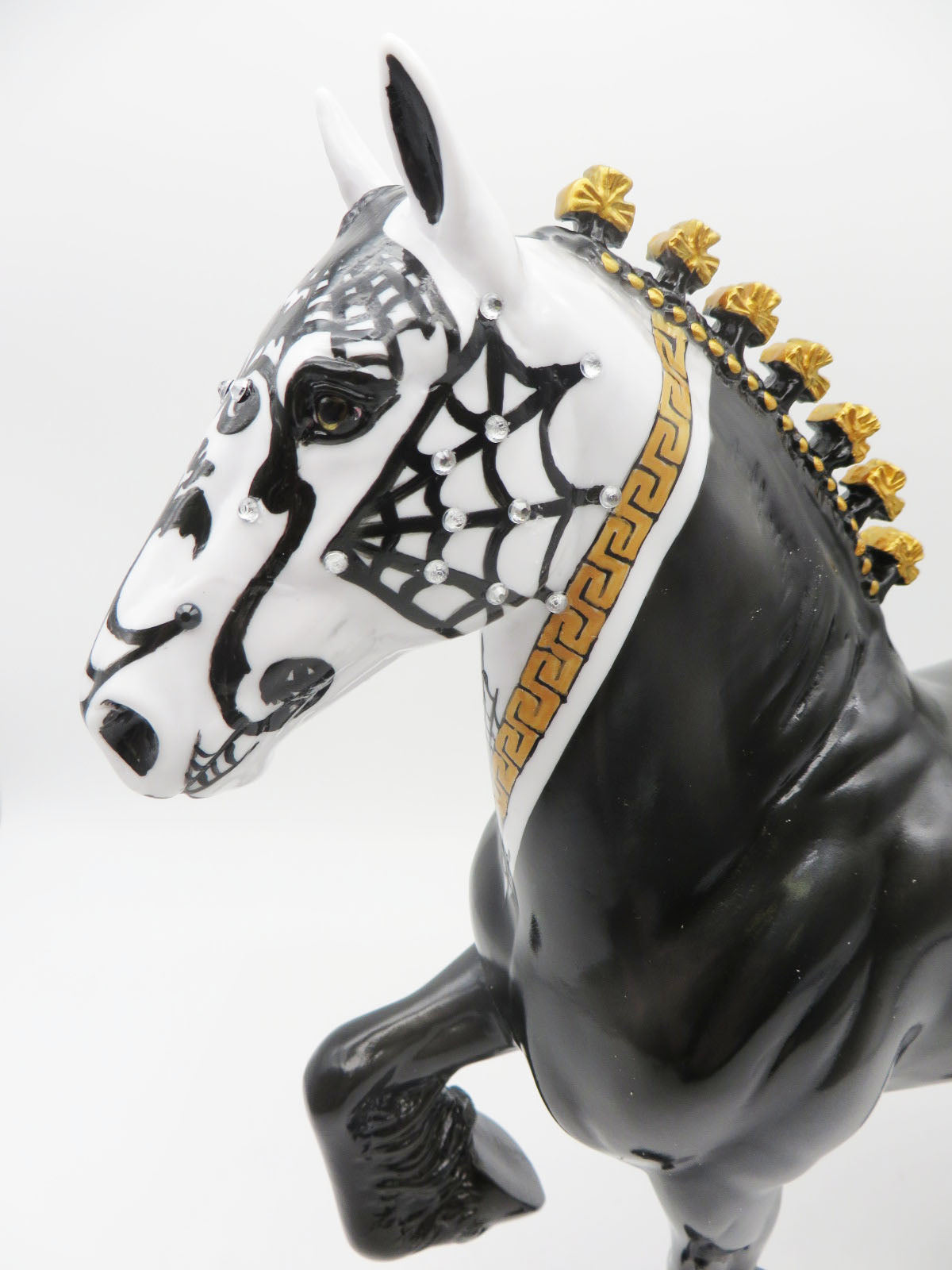 Tarantula-OOAK Sugar Skull Trotting Drafter Painted by Dawn Quick - MM22