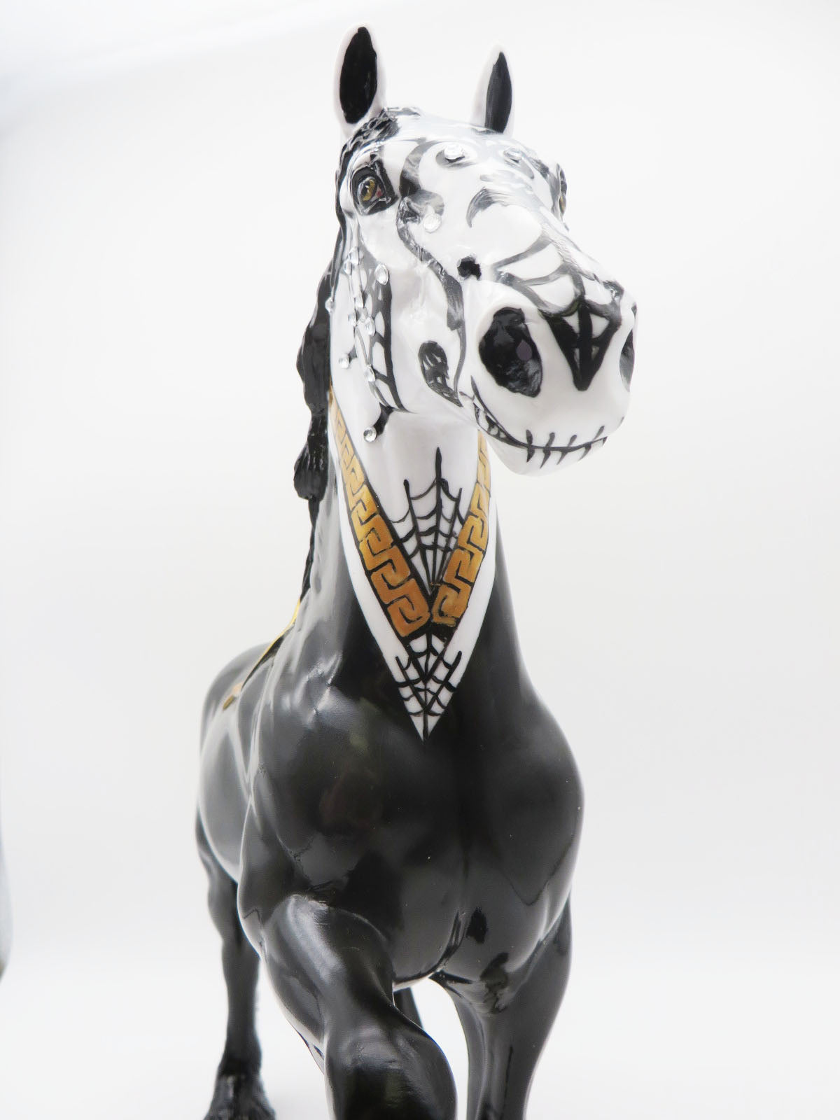 Tarantula-OOAK Sugar Skull Trotting Drafter Painted by Dawn Quick - MM22