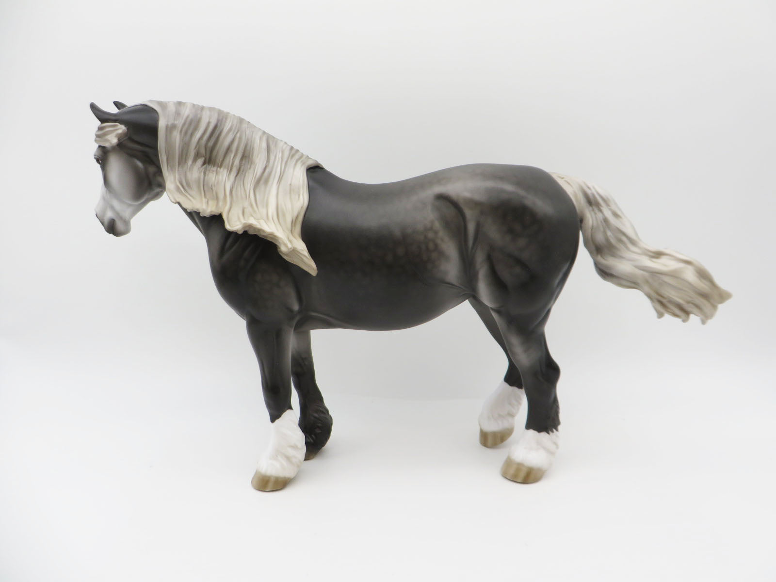 Tattle Tail Grey - OOAK - Dappled Grey Heavy Draft by Jess Hamill - Best Offers 1/16/23