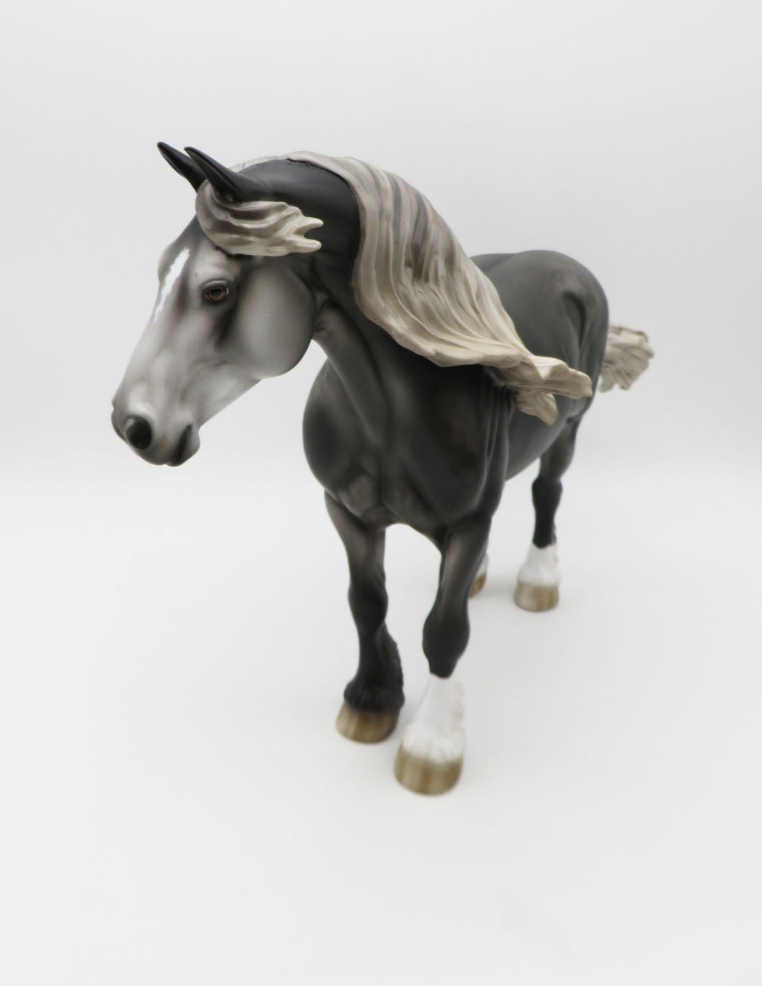 Tattle Tail Grey - OOAK - Dappled Grey Heavy Draft by Jess Hamill - Best Offers 1/16/23