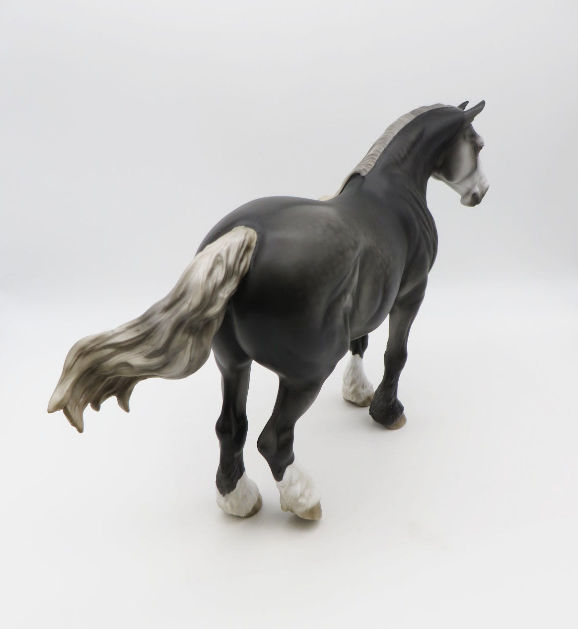 Tattle Tail Grey - OOAK - Dappled Grey Heavy Draft by Jess Hamill - Best Offers 1/16/23