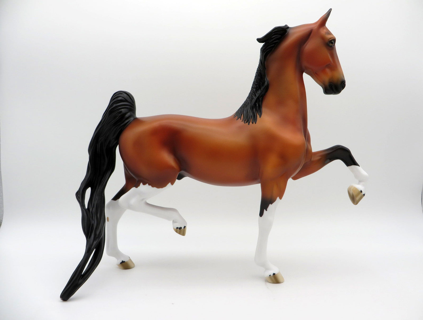 Tennyson-OOAK Bay Saddlebred Painted By  Ellen Robbins EQ 2021