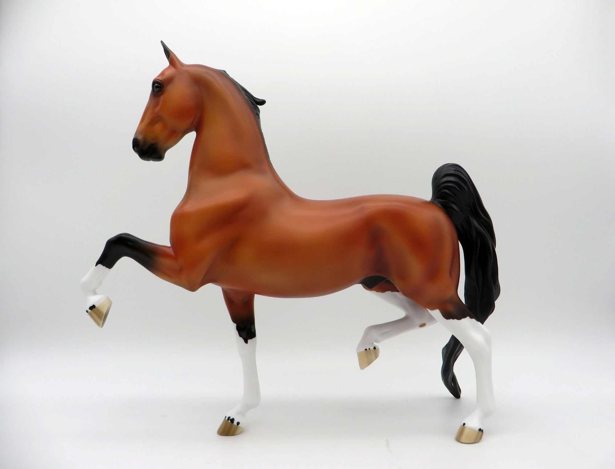 Tennyson-OOAK Bay Saddlebred Painted By  Ellen Robbins EQ 2021