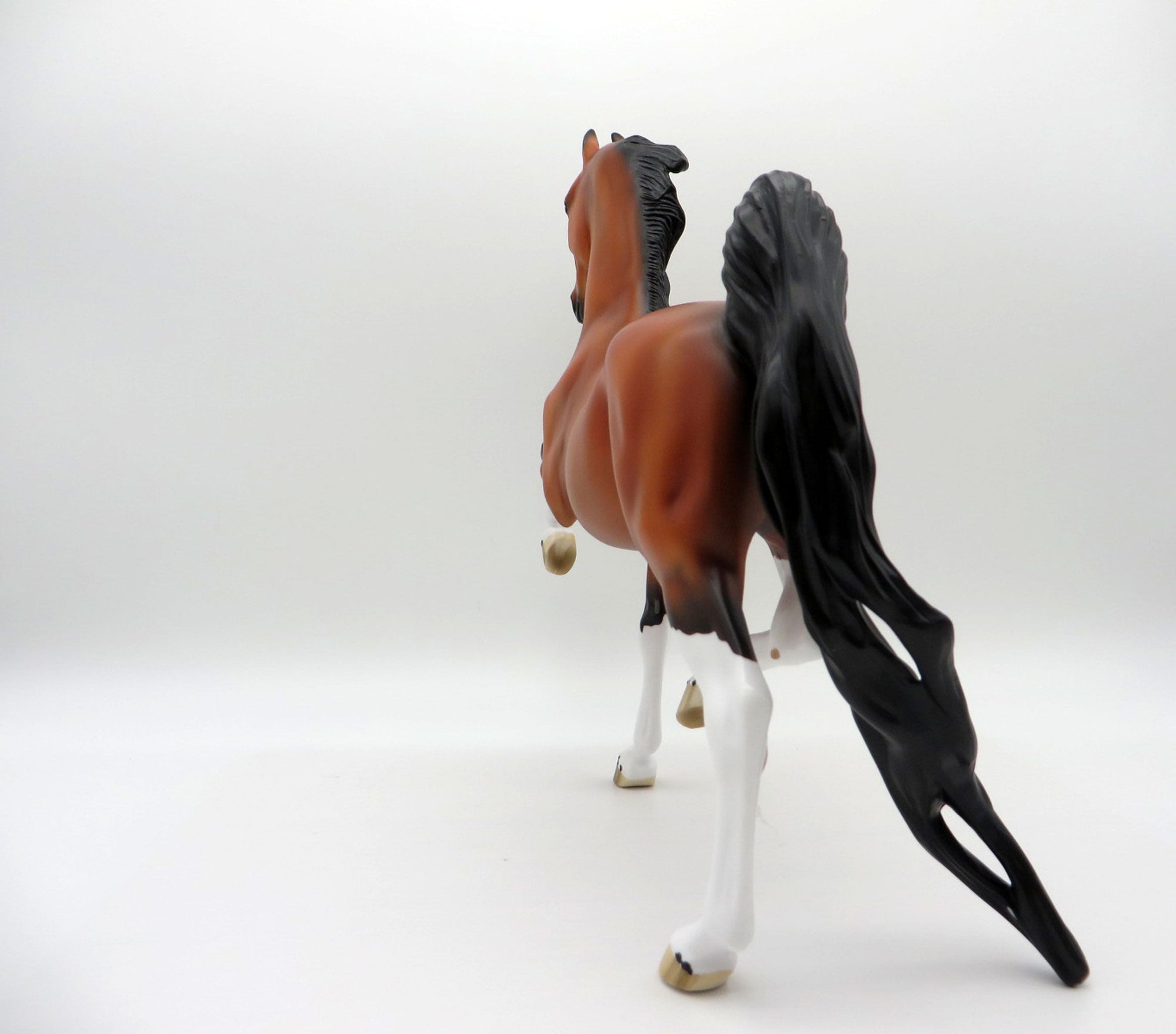 Tennyson-OOAK Bay Saddlebred Painted By  Ellen Robbins EQ 2021