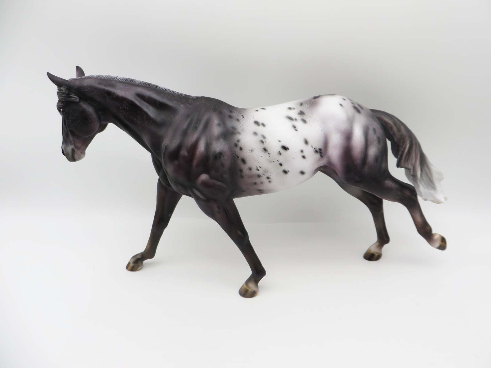 Texas Jack-OOAK Grey Appaloosa Running Stock Horse by Julie Keim SHCF23 Best Offer