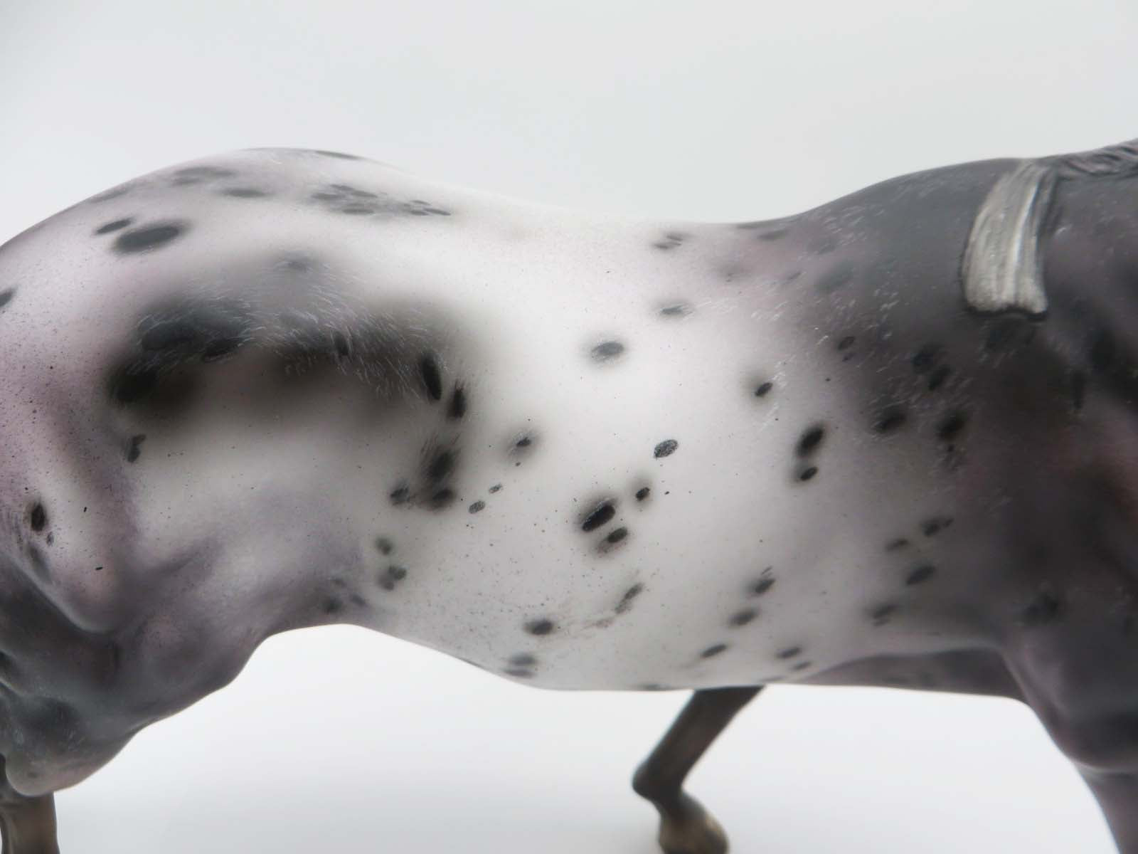 Texas Jack-OOAK Grey Appaloosa Running Stock Horse by Julie Keim SHCF23 Best Offer