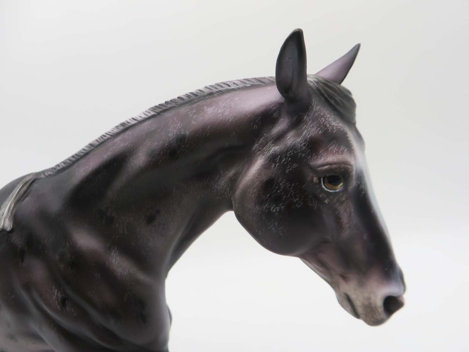 Texas Jack-OOAK Grey Appaloosa Running Stock Horse by Julie Keim SHCF23 Best Offer