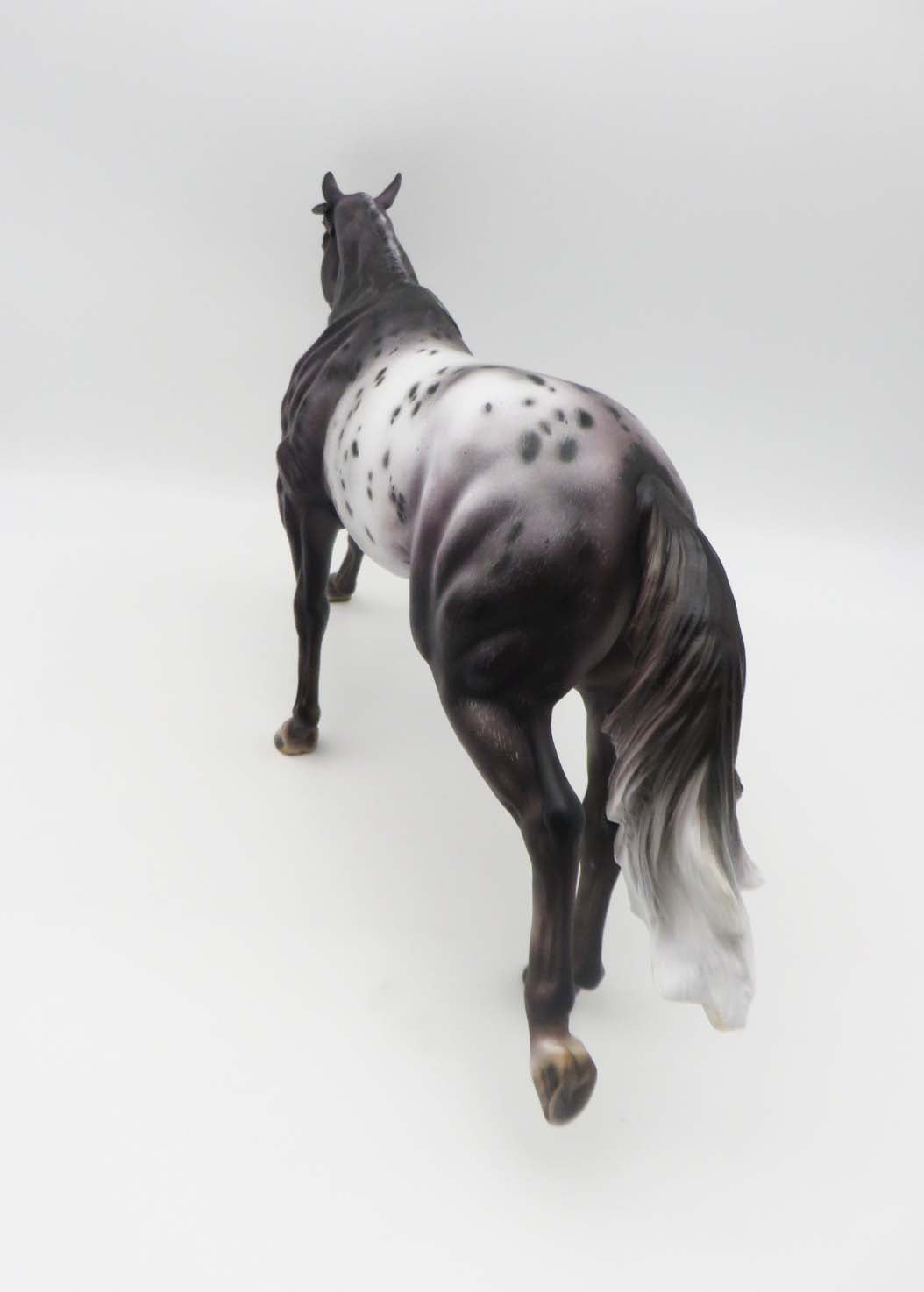 Texas Jack-OOAK Grey Appaloosa Running Stock Horse by Julie Keim SHCF23 Best Offer