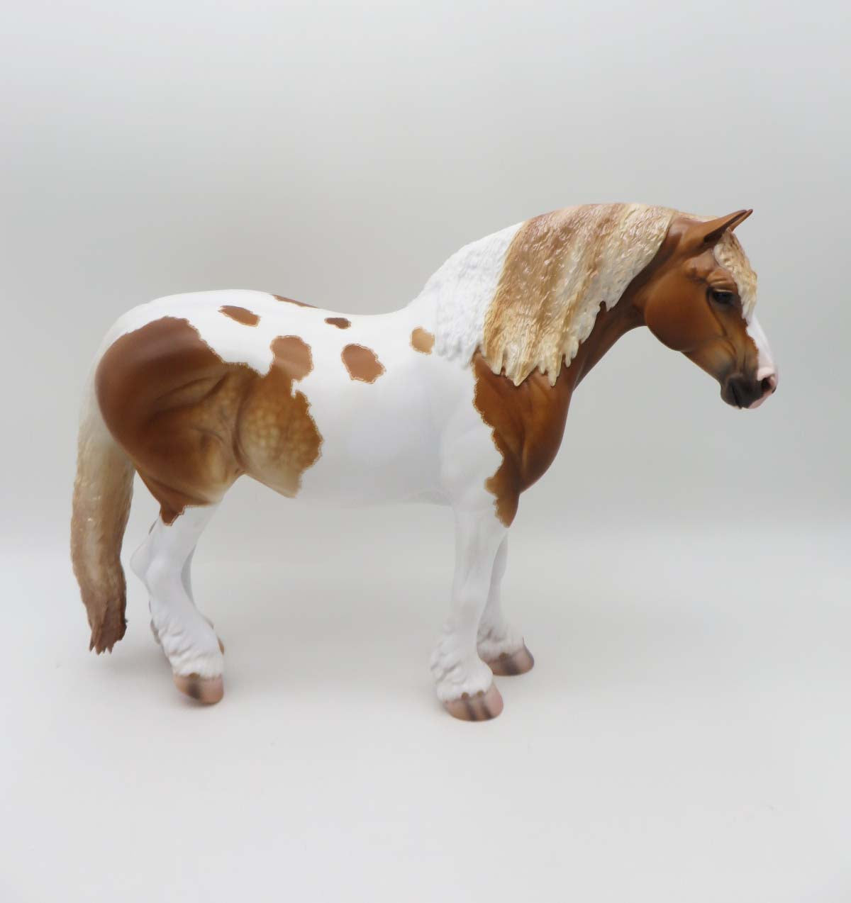 Tharpe- OOAK - Chestnut Pinto Heavy Draft By Caroline Boydston Best Offer 3/27/23