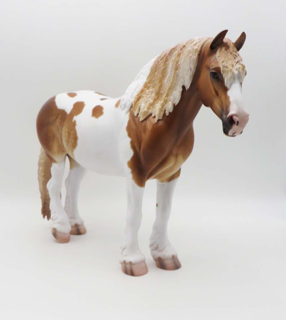 Tharpe- OOAK - Chestnut Pinto Heavy Draft By Caroline Boydston Best Offer 3/27/23