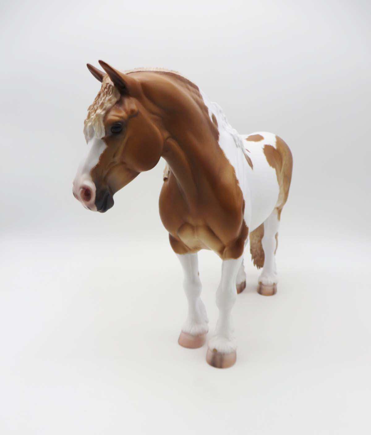 Tharpe- OOAK - Chestnut Pinto Heavy Draft By Caroline Boydston Best Offer 3/27/23