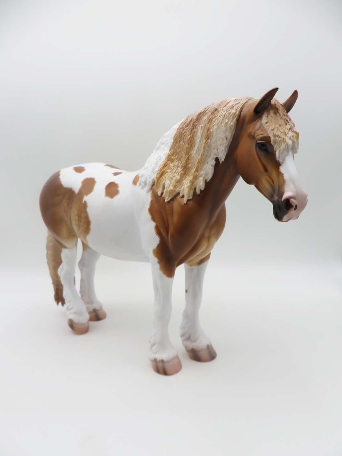 Tharpe- OOAK - Chestnut Pinto Heavy Draft By Caroline Boydston Best Offer 3/27/23